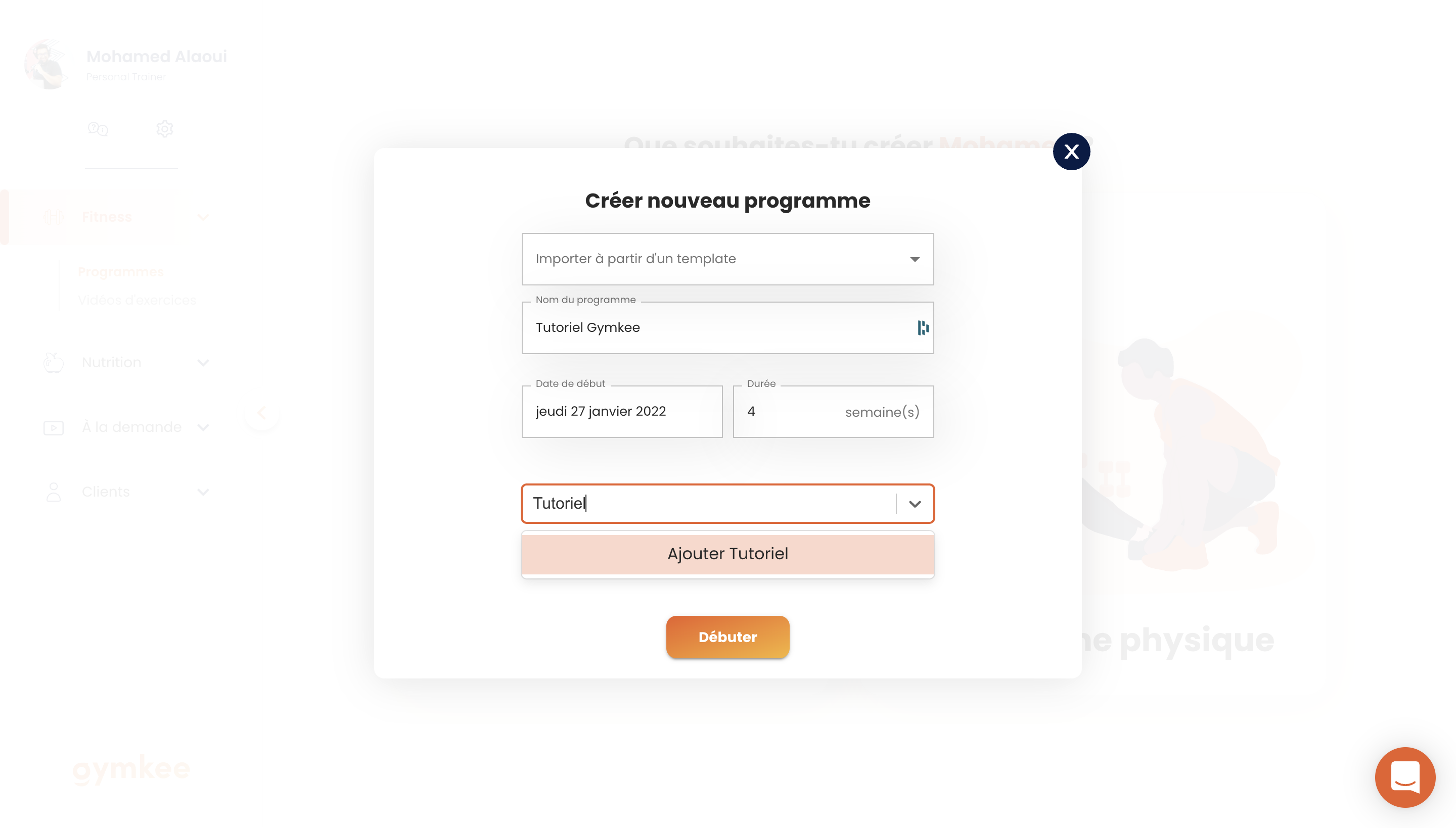 Créer un programme sportif — screenshot 4