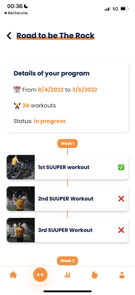 Gymkee'de tam programı görüntüle — screenshot 2