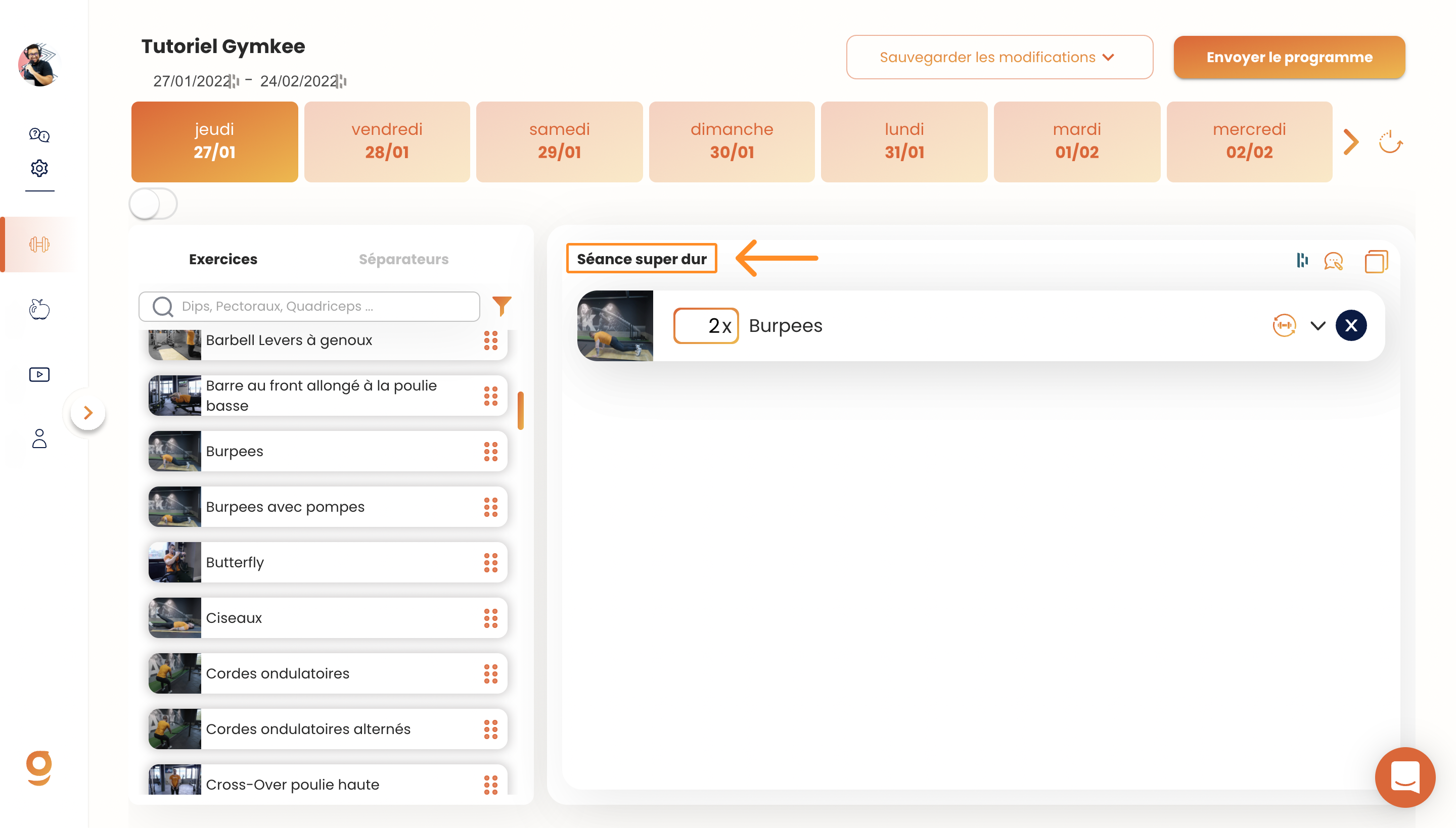 Créer un programme sportif — screenshot 13