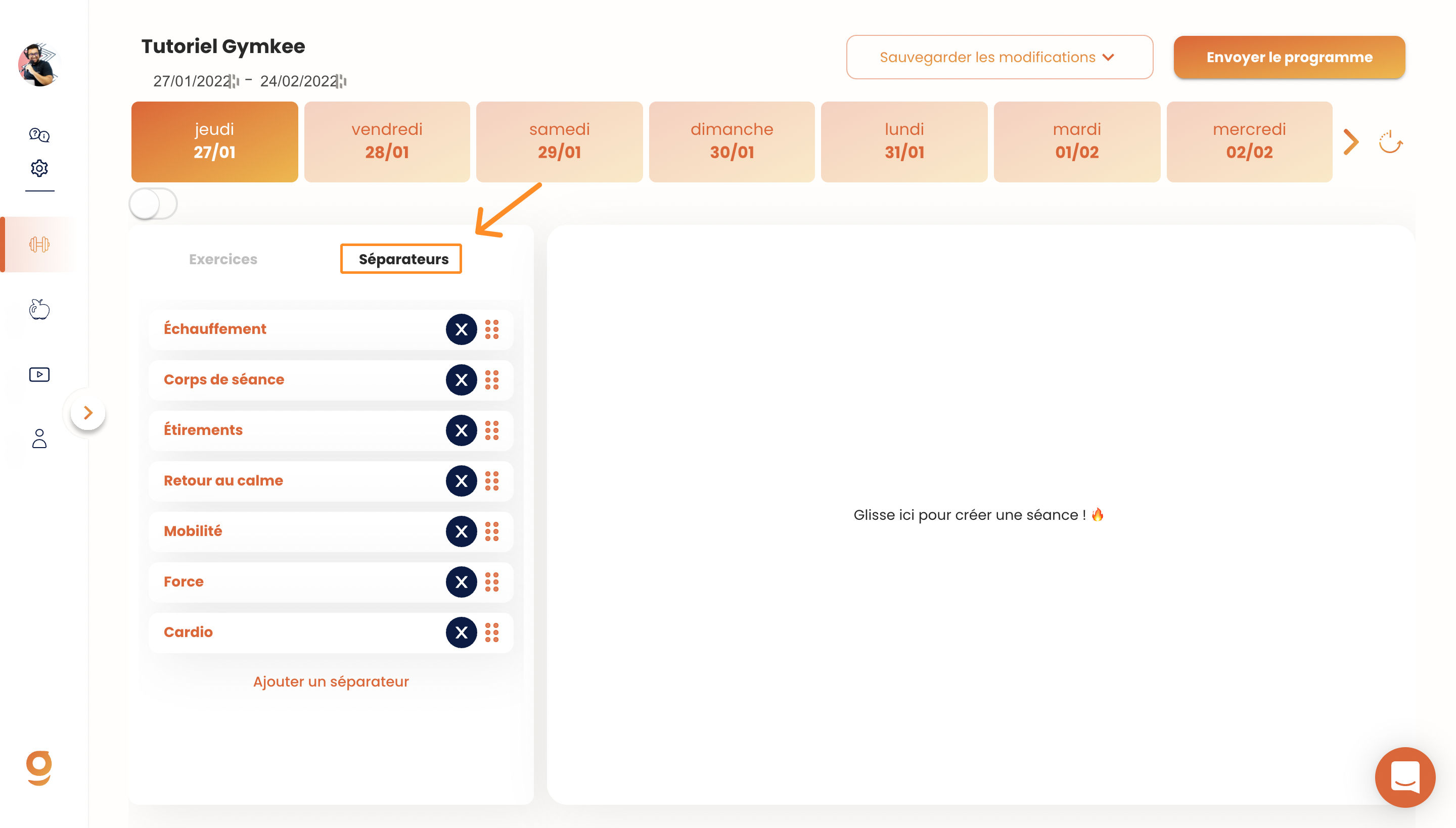 Créer un programme sportif — screenshot 11