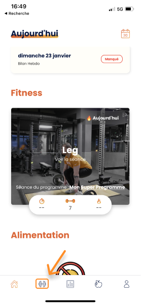 Voir son programme sportif complet sur Gymkee — screenshot 3