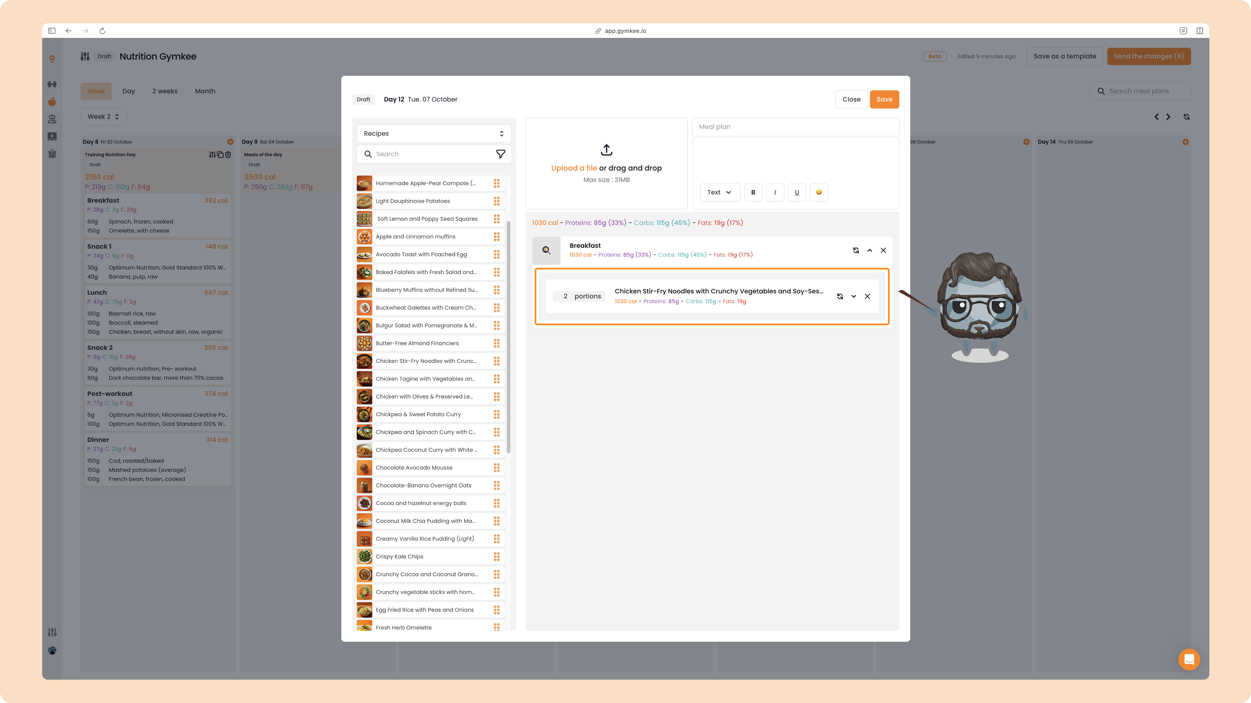 La Nutrition sur Gymkee – Guide complet pour coach sportif — screenshot 32