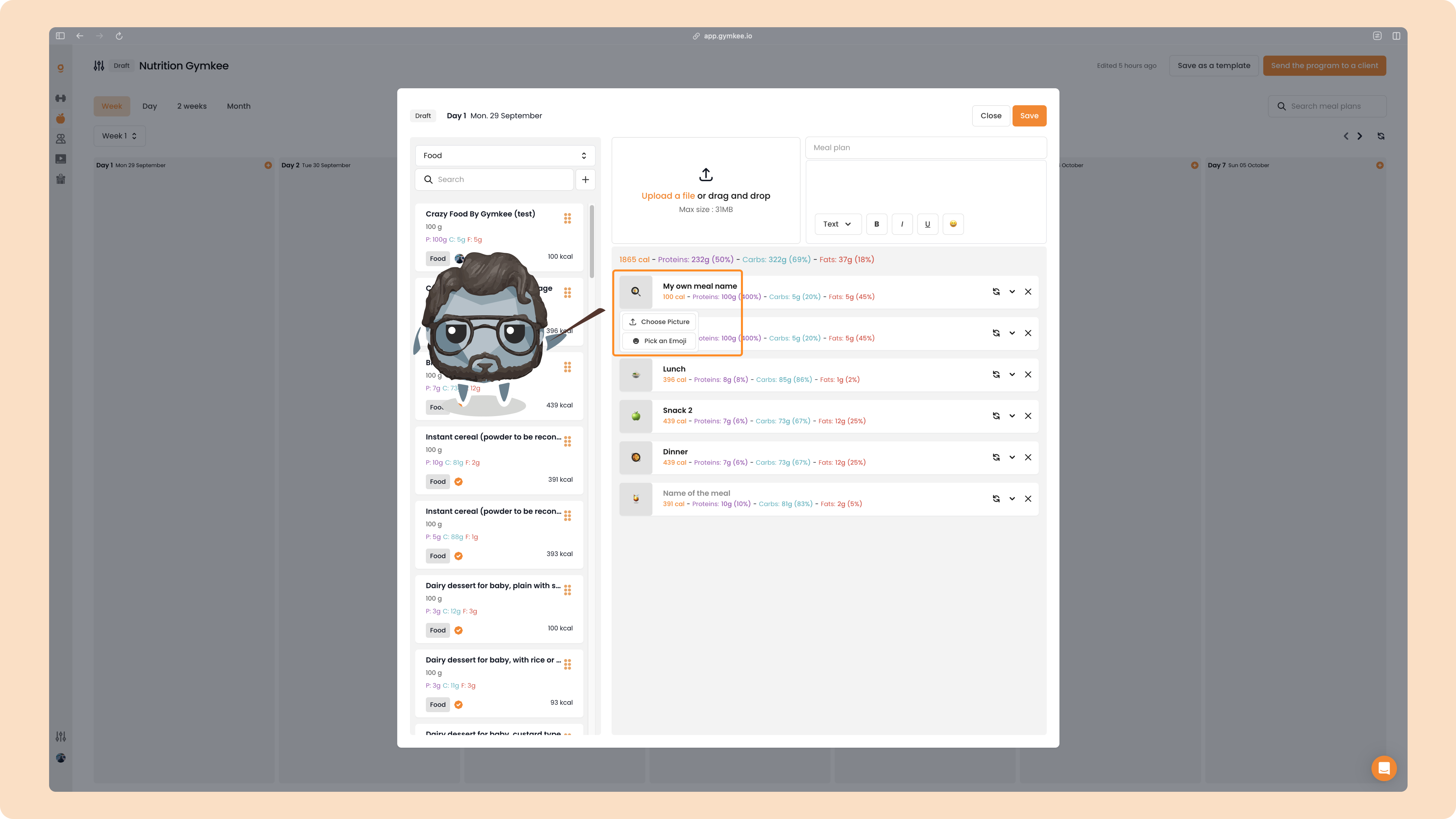 La Nutrition sur Gymkee – Guide complet pour coach sportif — screenshot 23