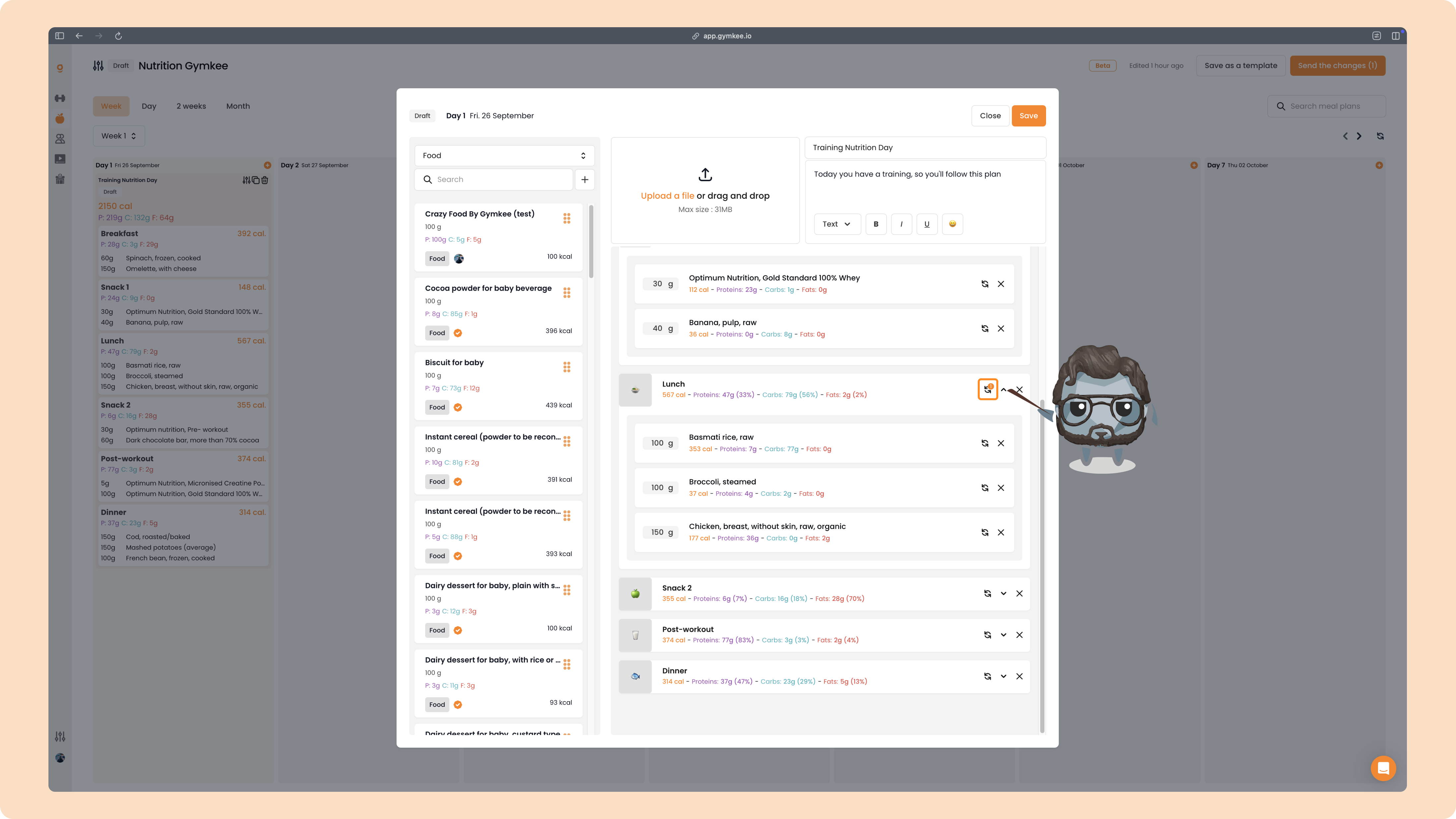 La Nutrition sur Gymkee – Guide complet pour coach sportif — screenshot 39