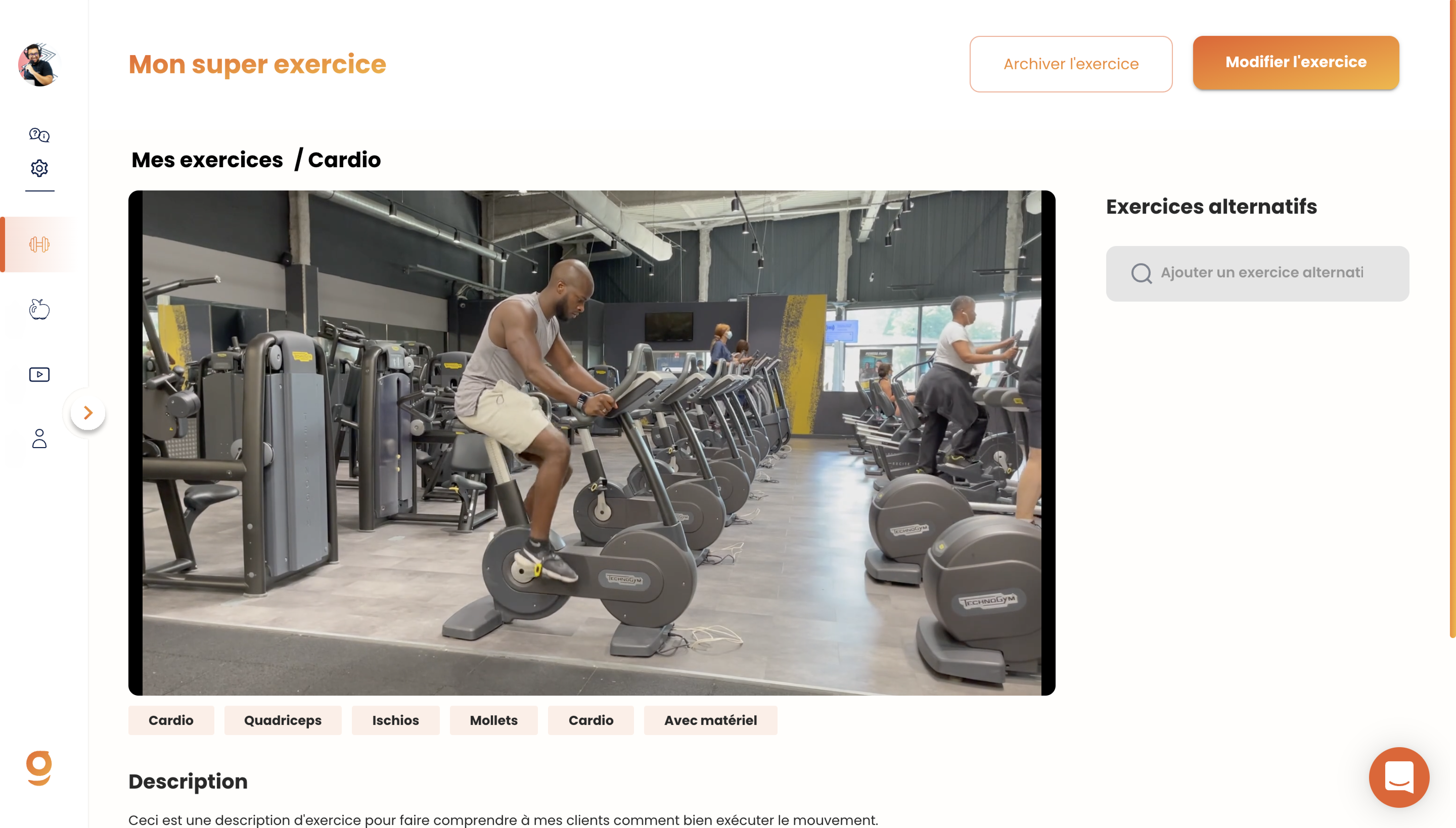 Ajouter ses propres vidéos d'exercices sur Gymkee — screenshot 13