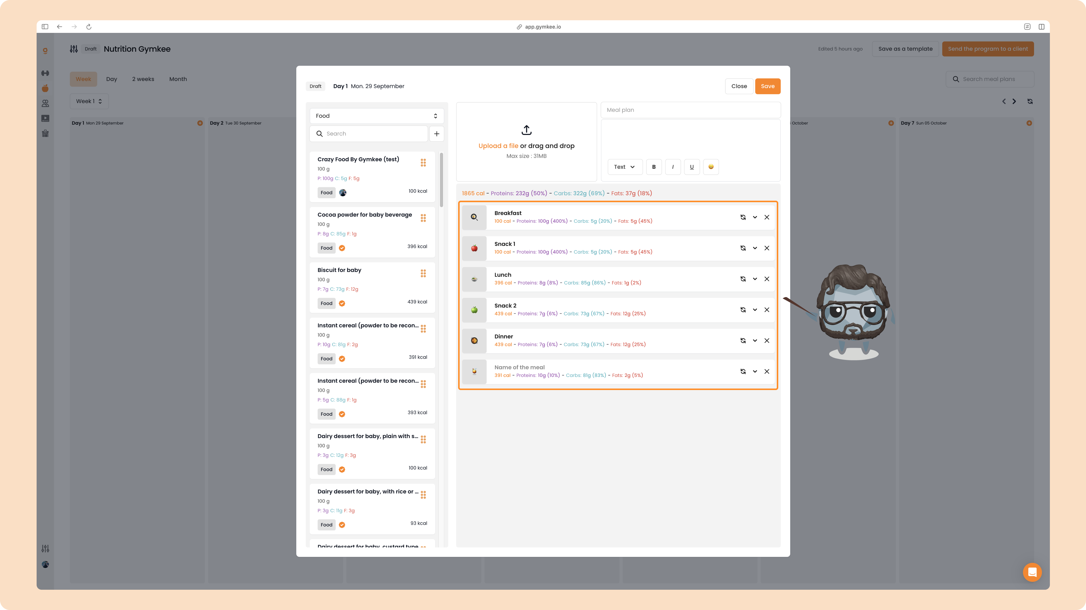 La Nutrition sur Gymkee – Guide complet pour coach sportif — screenshot 21