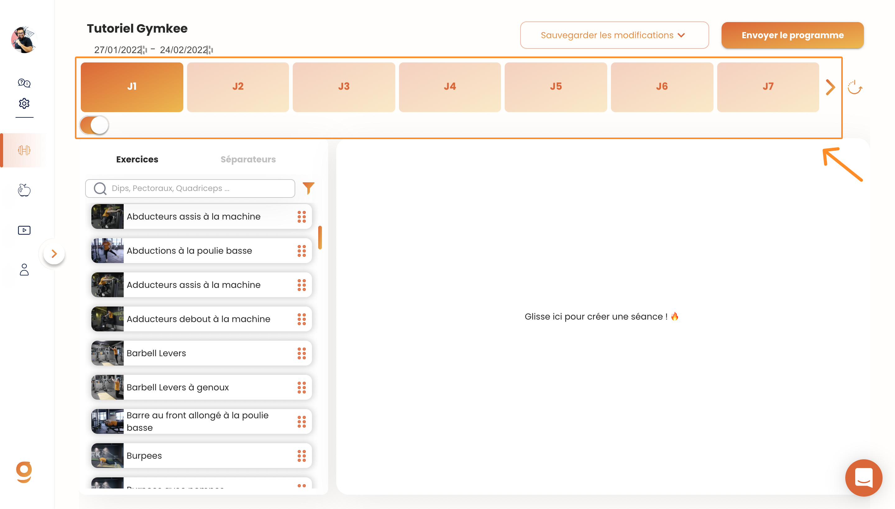 Créer un programme sportif — screenshot 7