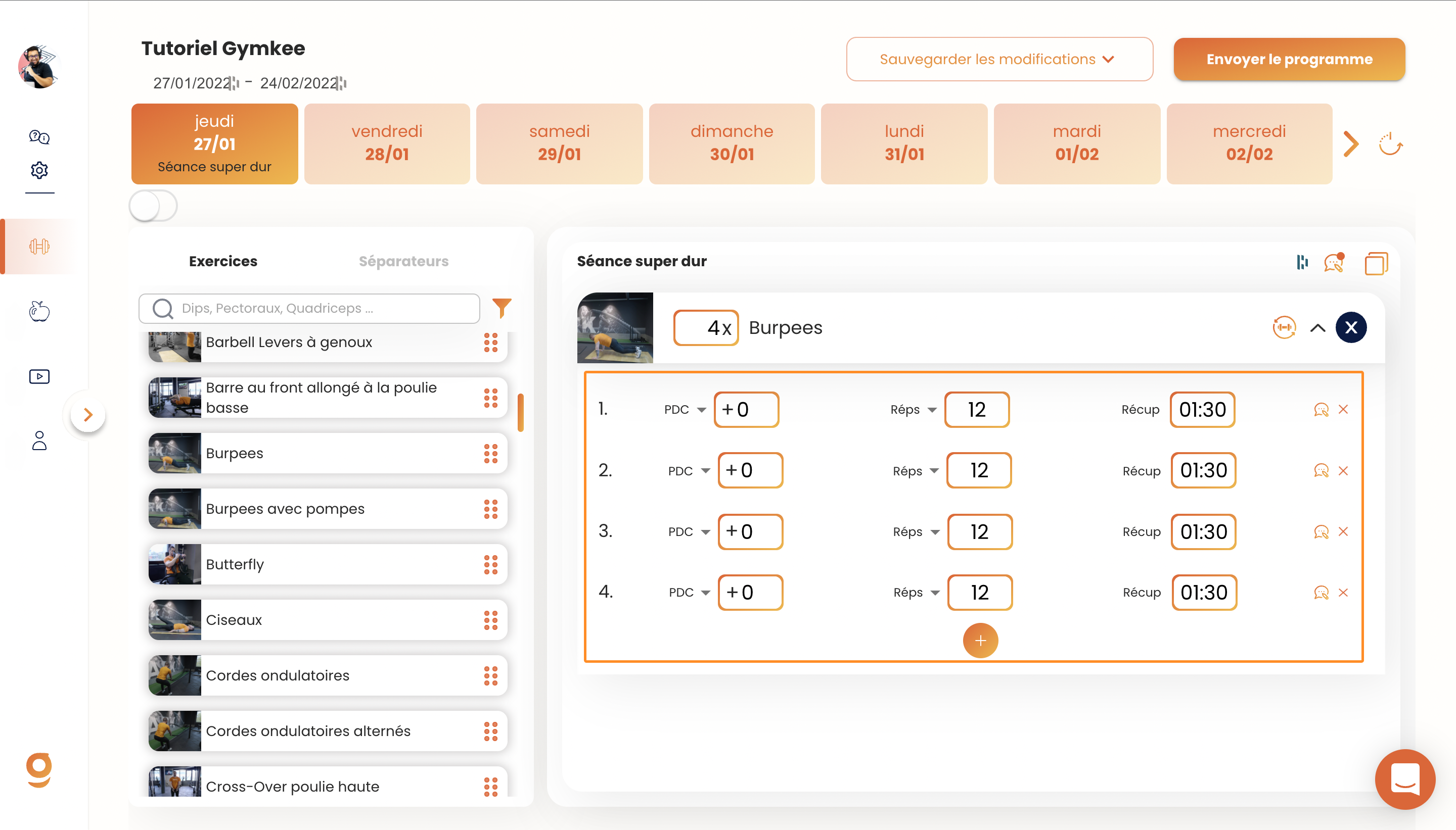 Créer un programme sportif — screenshot 16