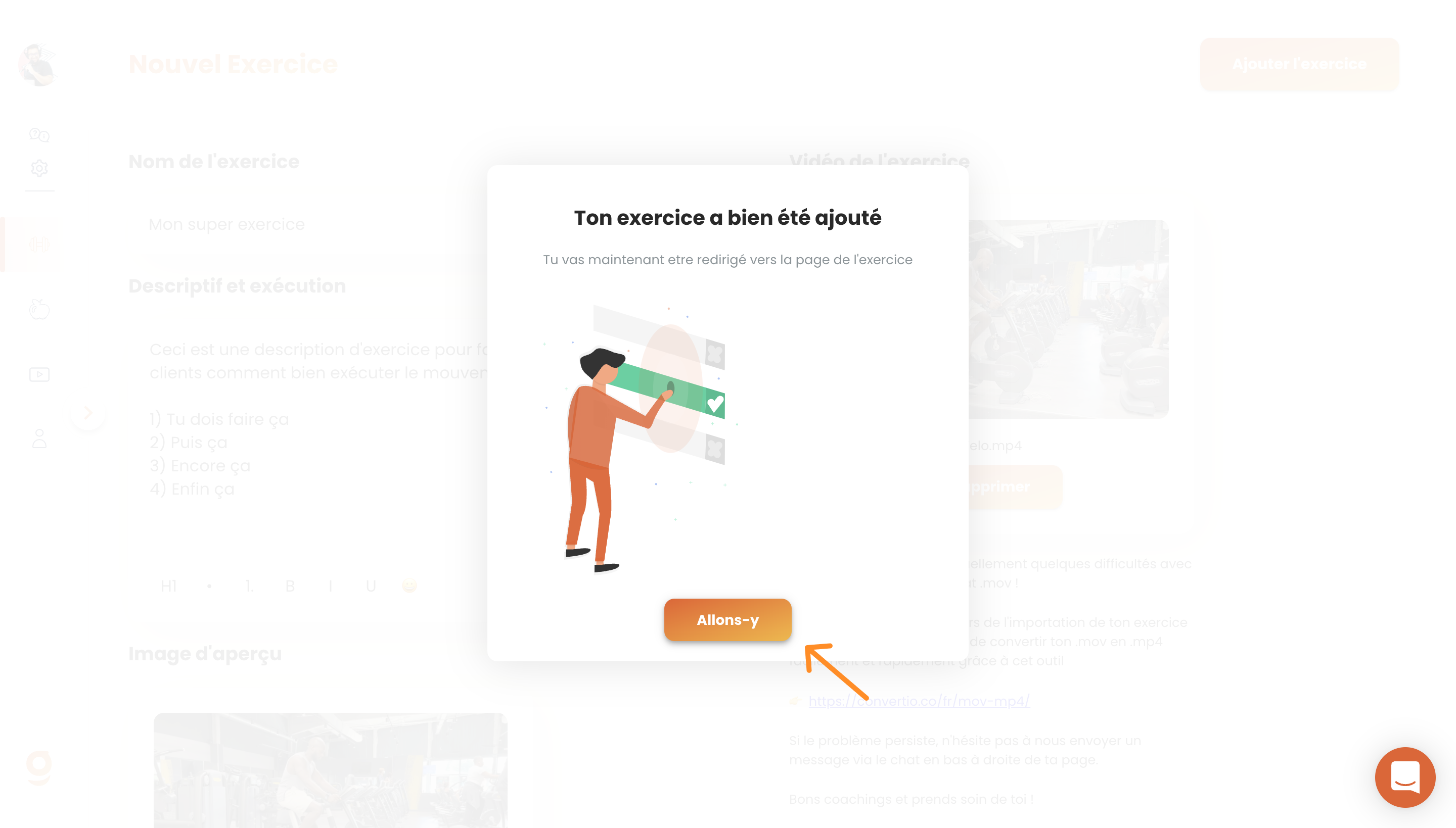 Ajouter ses propres vidéos d'exercices sur Gymkee — screenshot 12