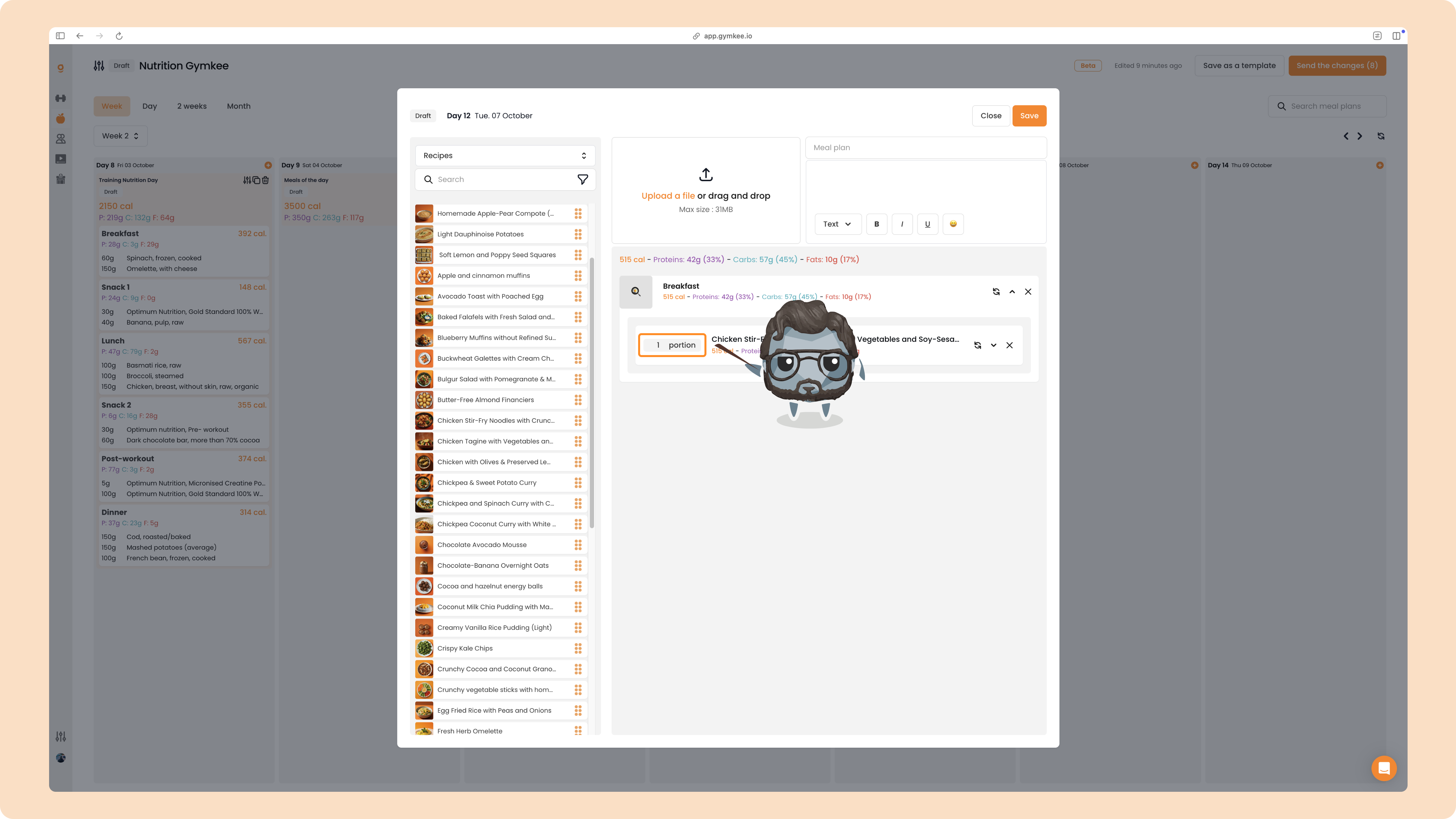 La Nutrition sur Gymkee – Guide complet pour coach sportif — screenshot 33