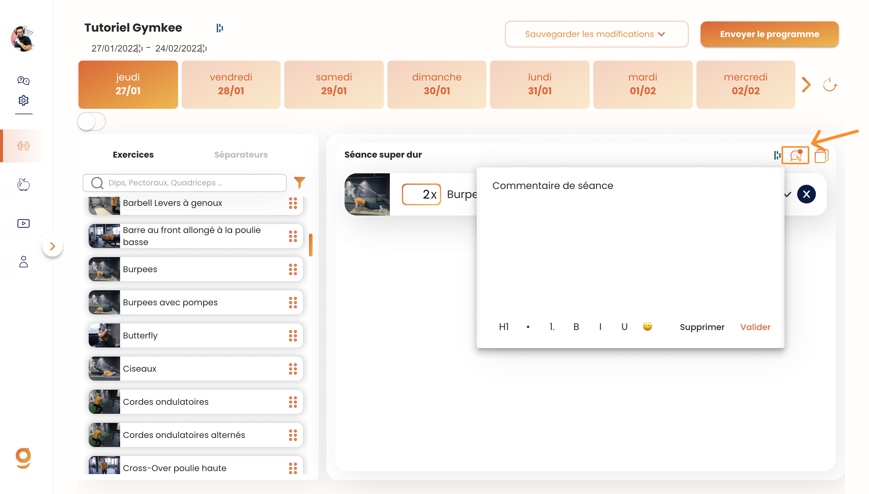 Créer un programme sportif — screenshot 14