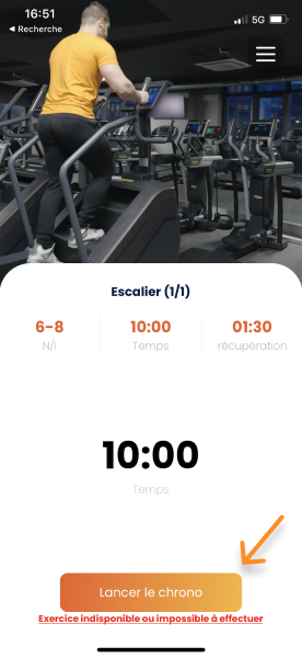 Effectuer une séance sur Gymkee — screenshot 15