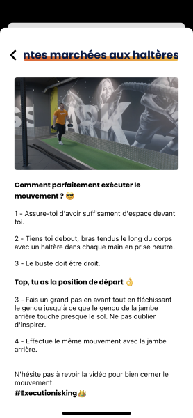 Effectuer une séance sur Gymkee — screenshot 9