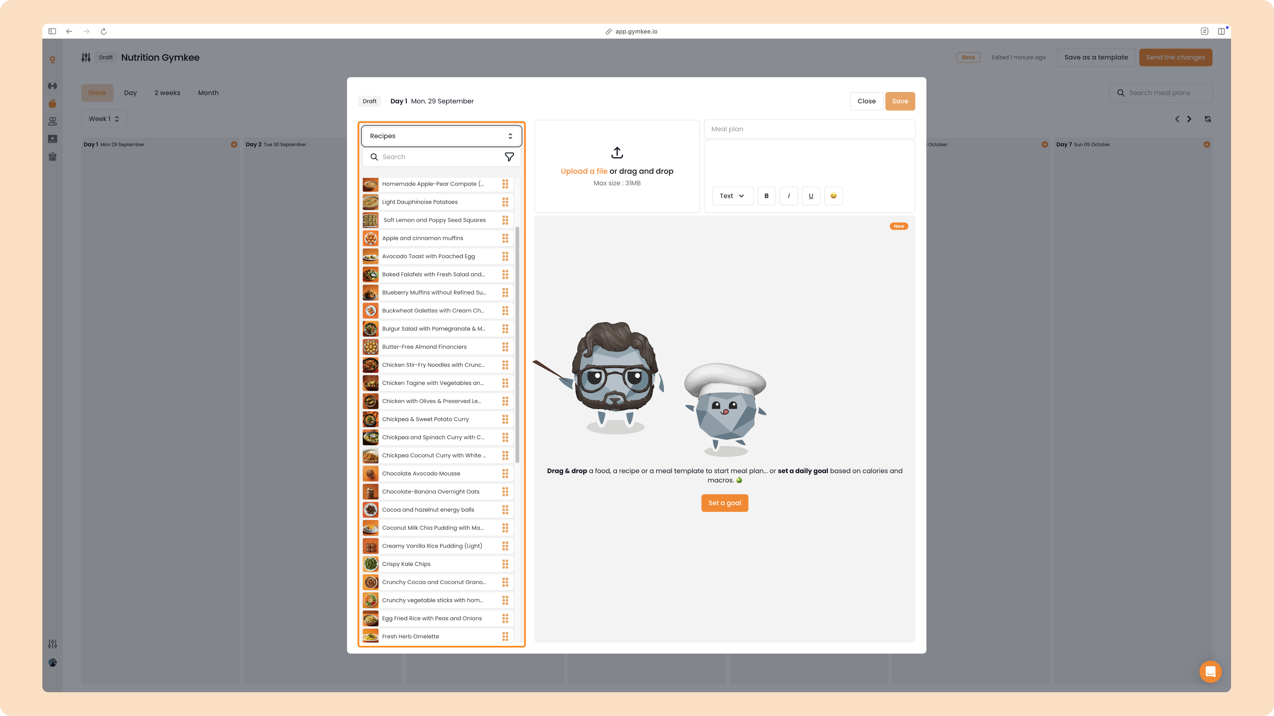 La Nutrition sur Gymkee – Guide complet pour coach sportif — screenshot 15