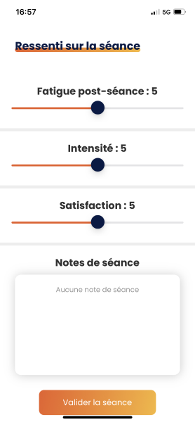 Effectuer une séance sur Gymkee — screenshot 37