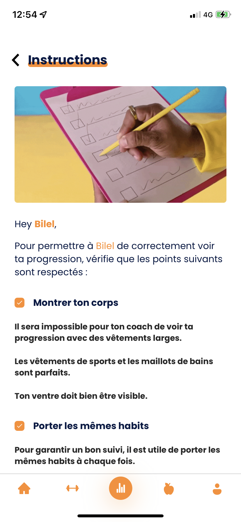 Completar una evaluación en Gymkee — screenshot 4