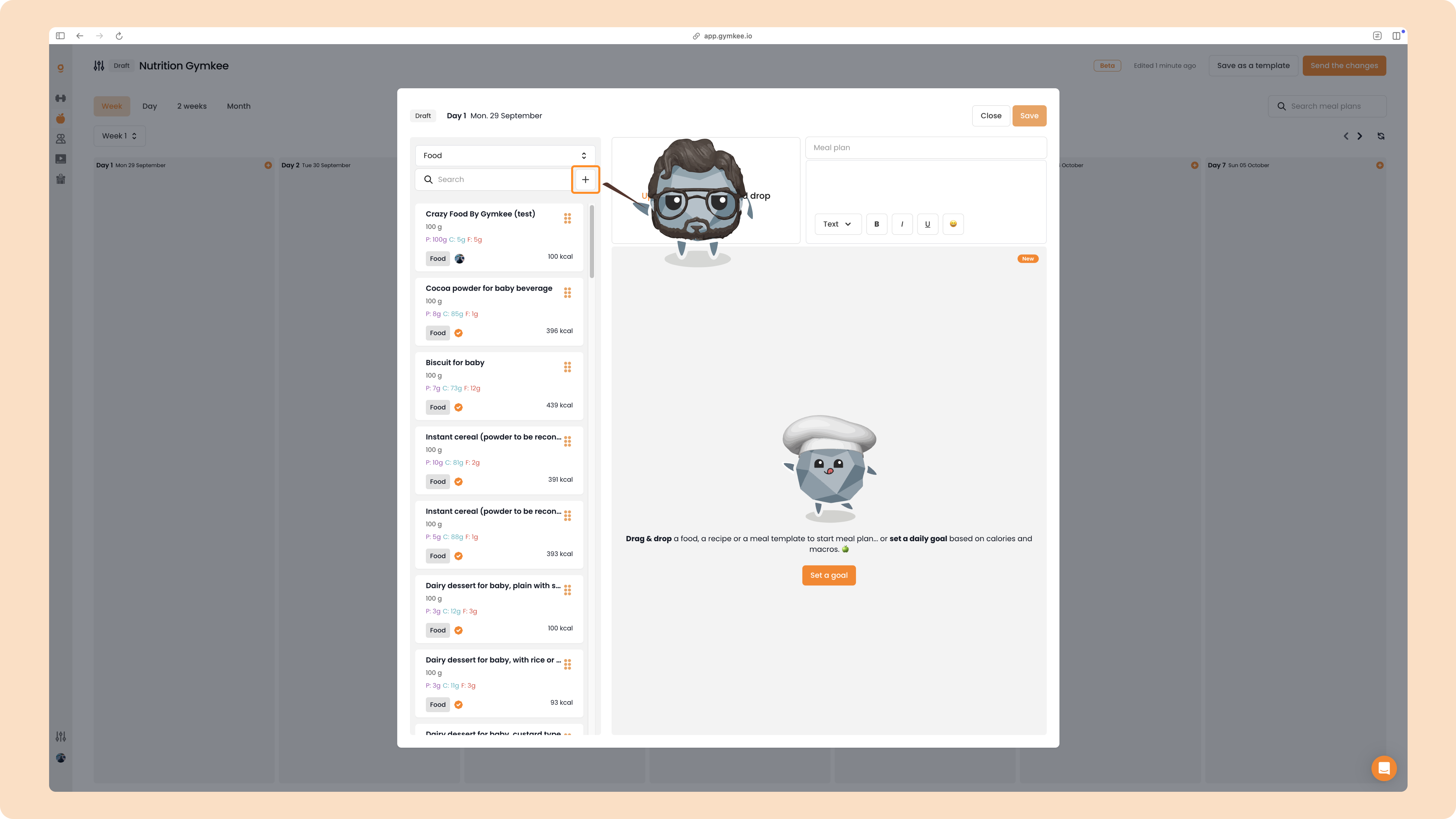 La Nutrition sur Gymkee – Guide complet pour coach sportif — screenshot 10
