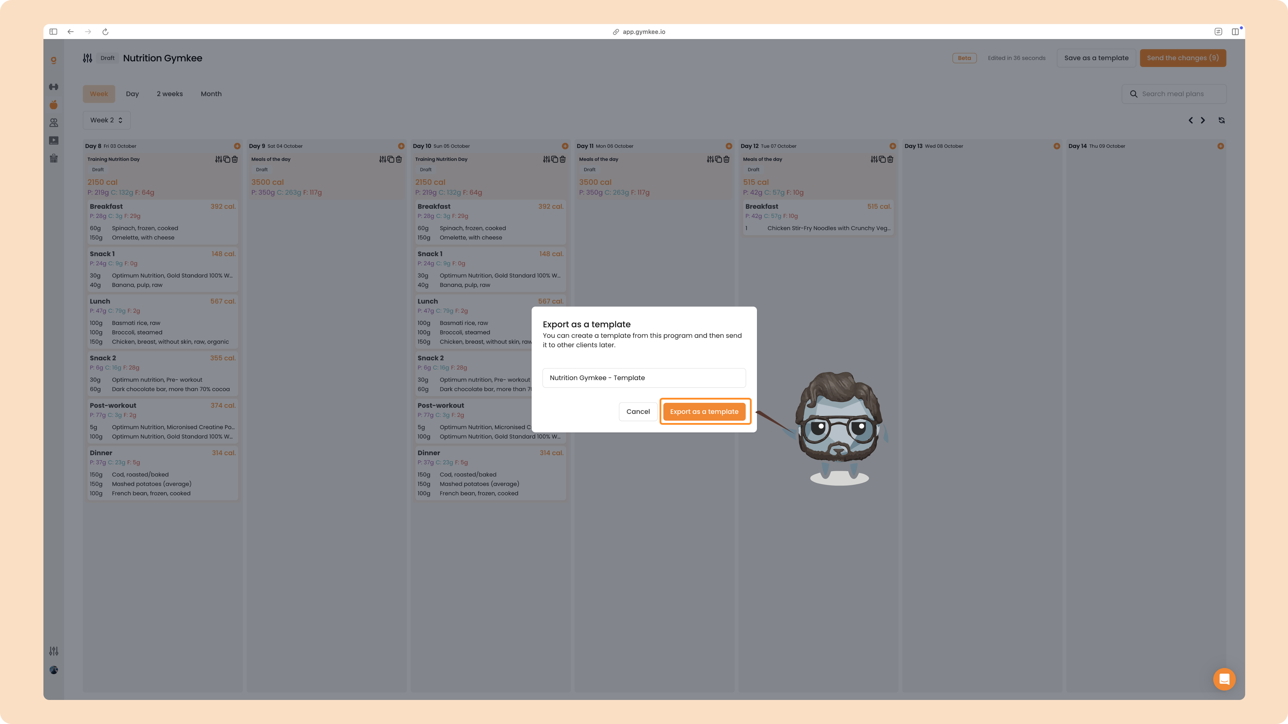 La Nutrition sur Gymkee – Guide complet pour coach sportif — screenshot 66
