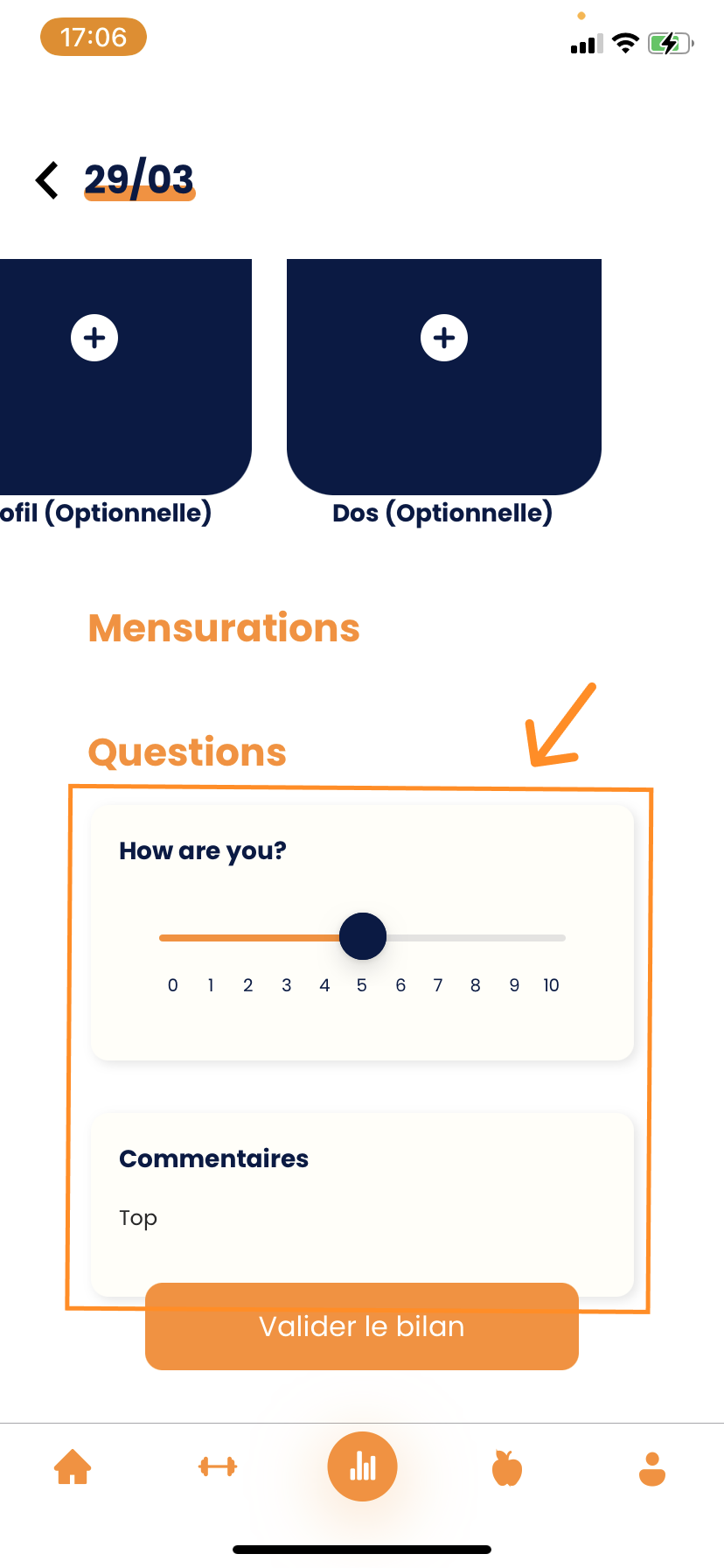 Completar una evaluación en Gymkee — screenshot 7