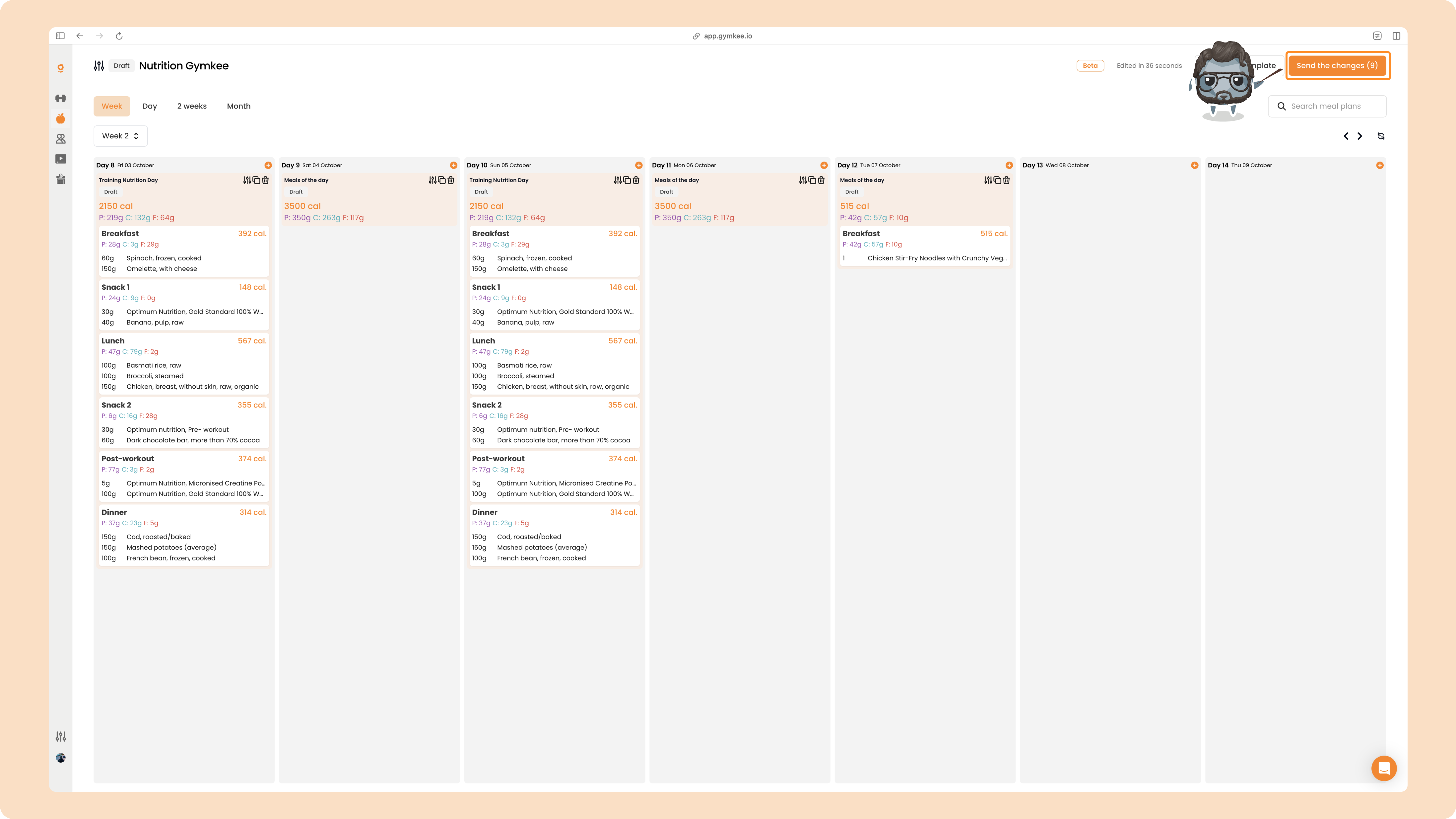La Nutrition sur Gymkee – Guide complet pour coach sportif — screenshot 68