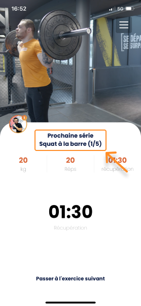 Effectuer une séance sur Gymkee — screenshot 19