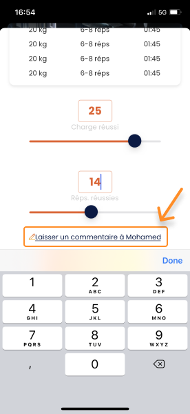 Effectuer une séance sur Gymkee — screenshot 30