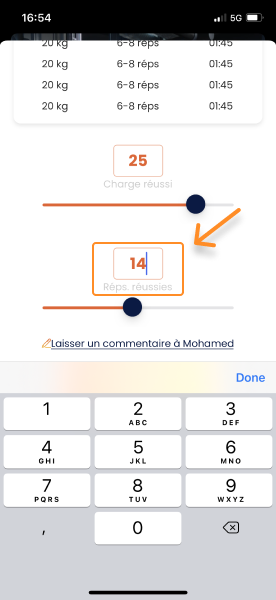Effectuer une séance sur Gymkee — screenshot 29