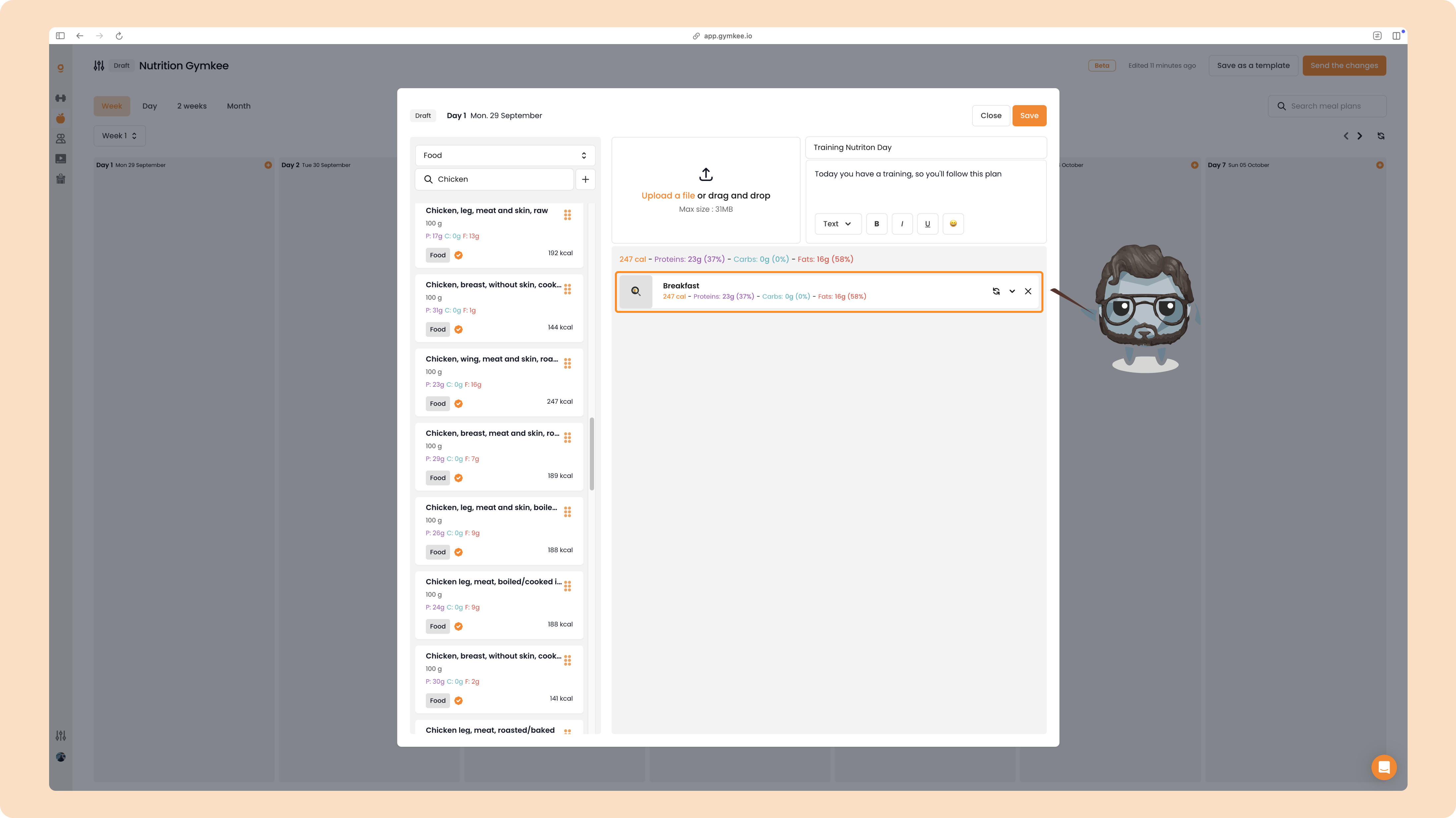 La Nutrition sur Gymkee – Guide complet pour coach sportif — screenshot 20