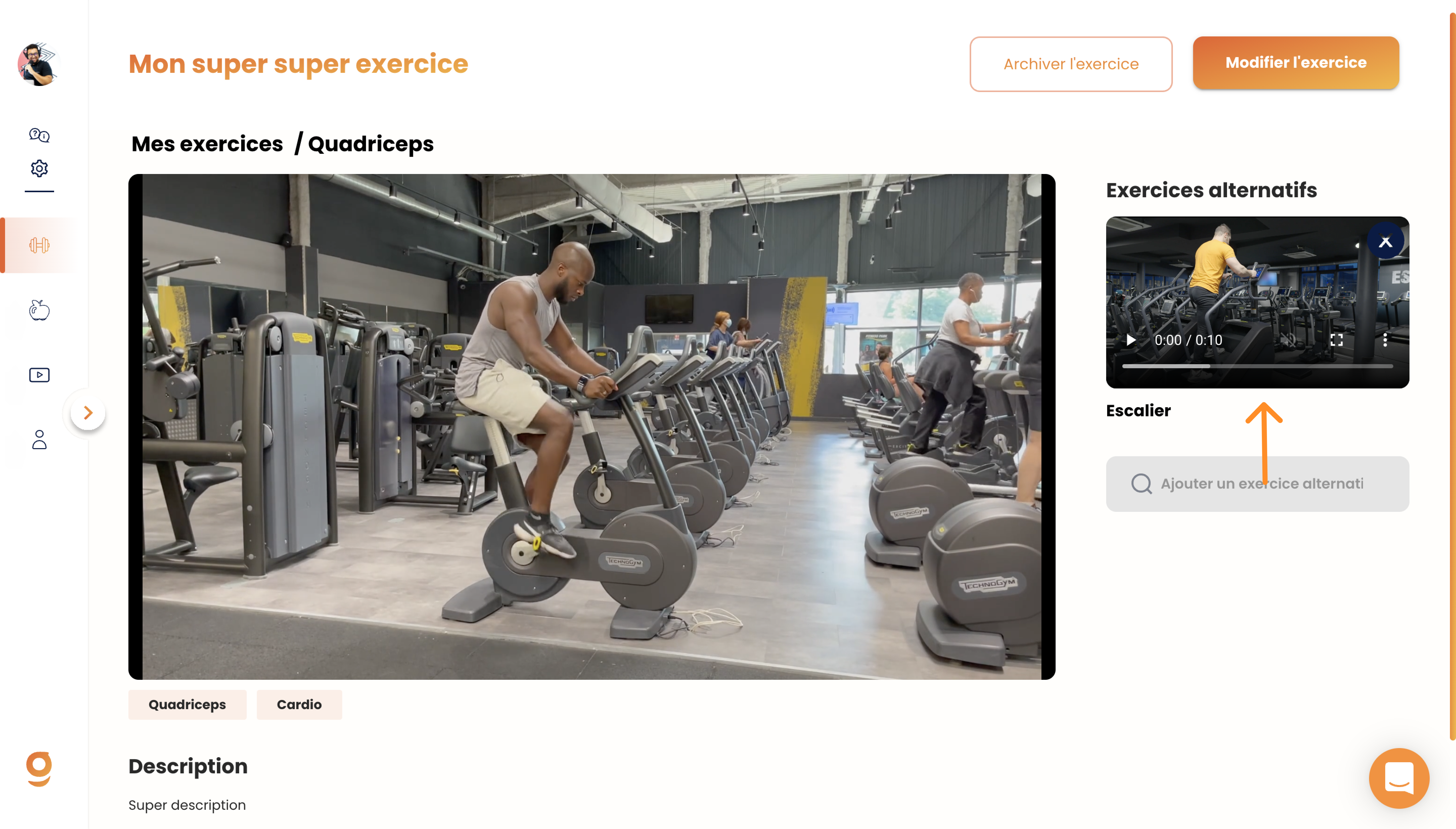 Gymkeeの代替エクササイズ — screenshot 4