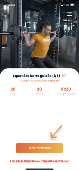 Effectuer une séance sur Gymkee — screenshot 26