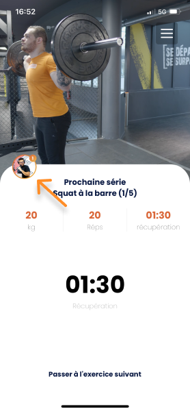 Effectuer une séance sur Gymkee — screenshot 20