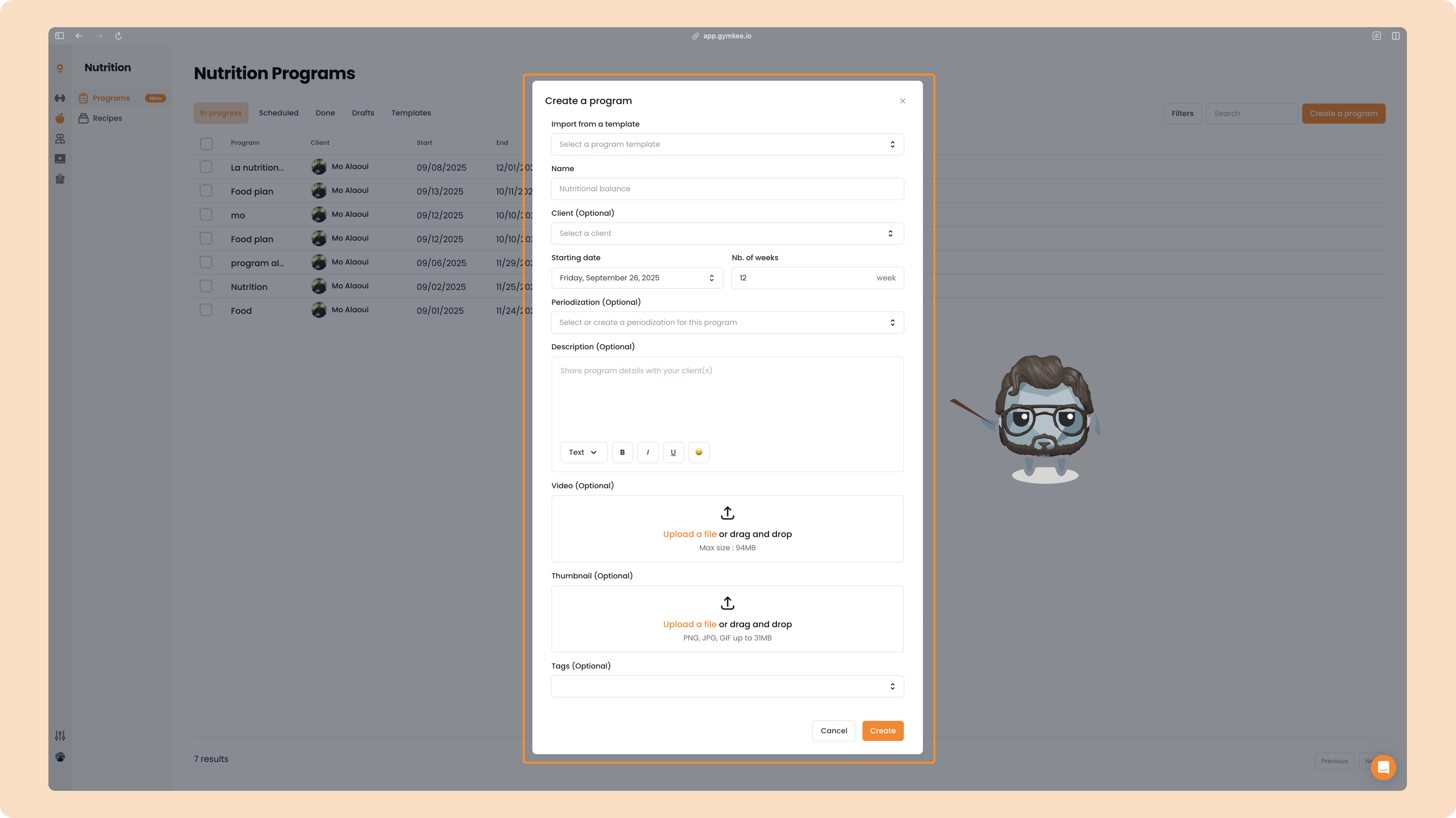 Voeding op Gymkee – Complete gids voor personal trainers — screenshot 1