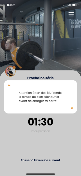 Effectuer une séance sur Gymkee — screenshot 21