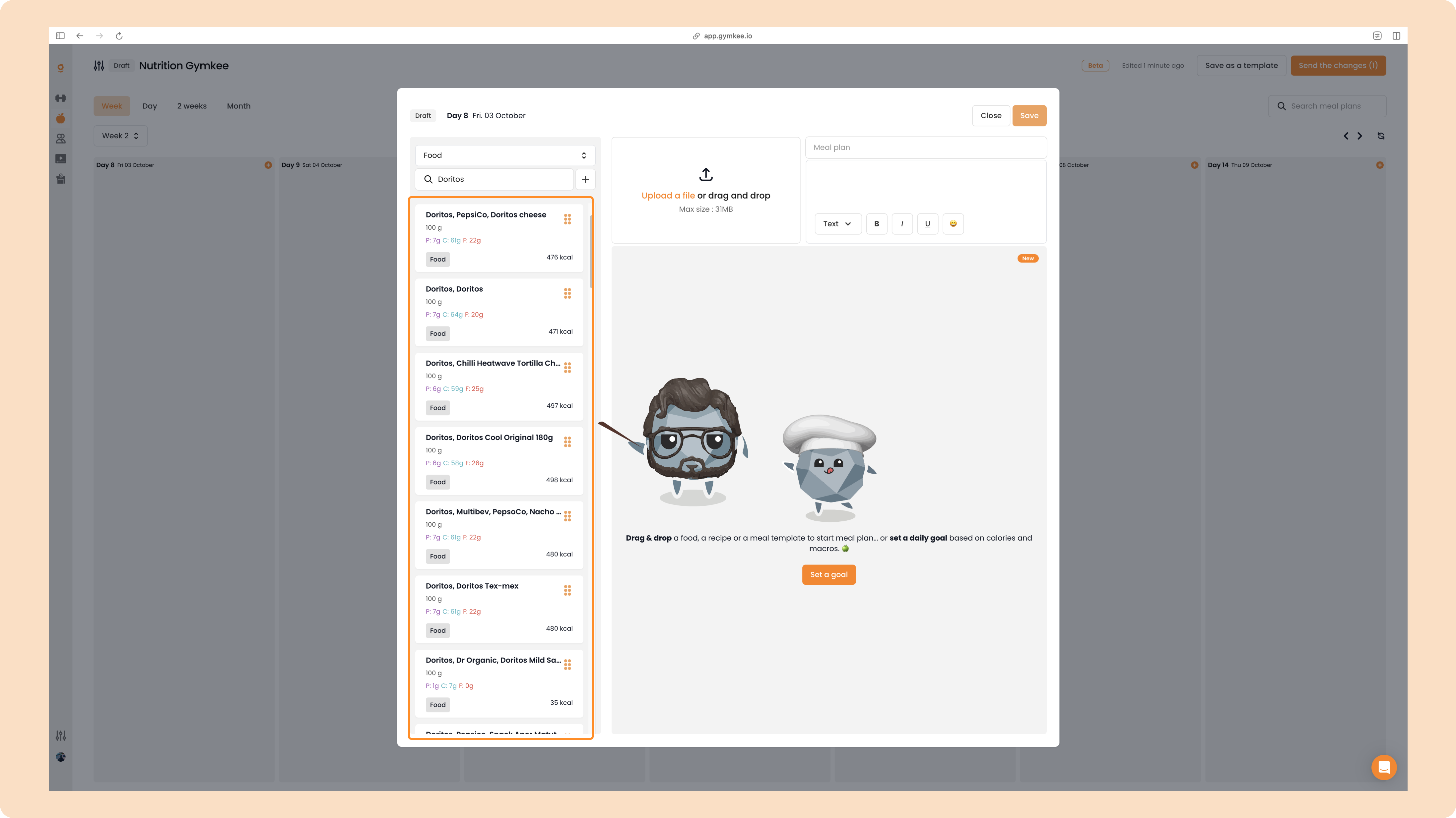 La Nutrition sur Gymkee – Guide complet pour coach sportif — screenshot 27