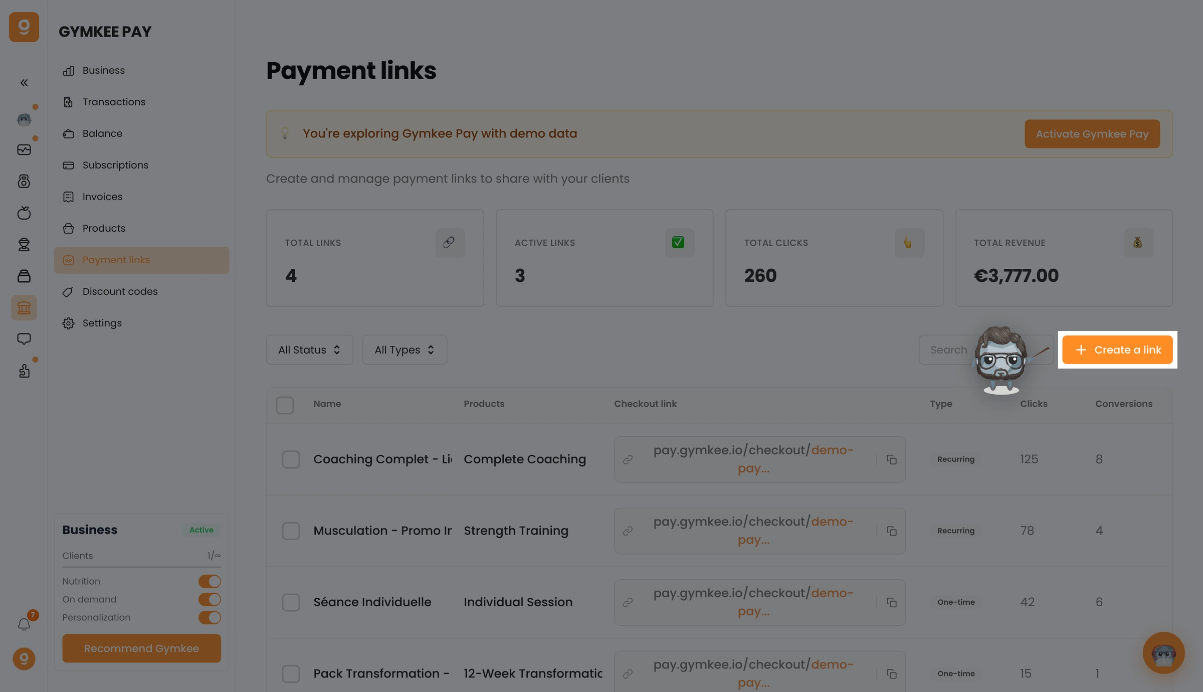 Vendere programmi automatici su Gymkee — screenshot 11
