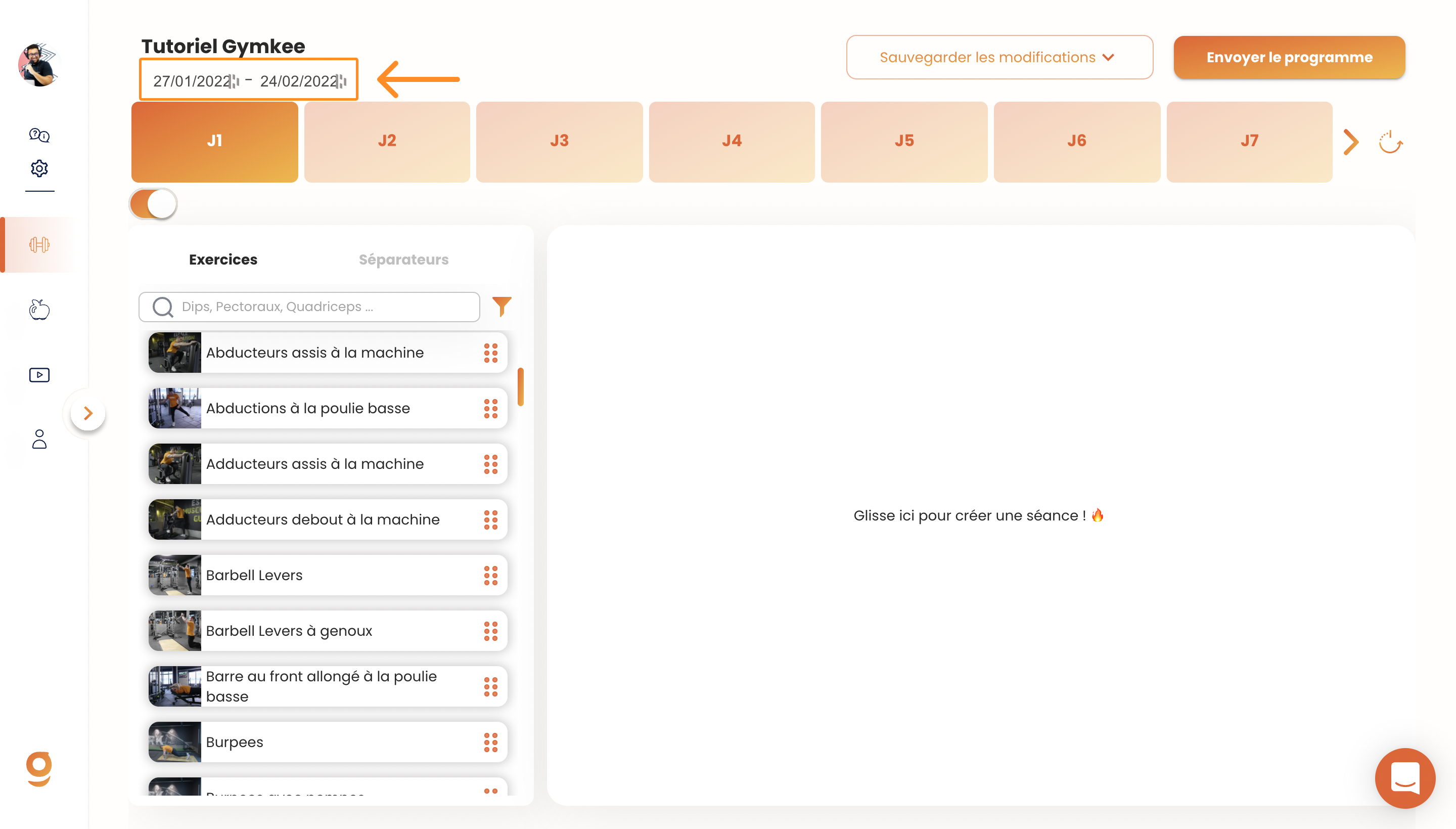 Créer un programme sportif — screenshot 6