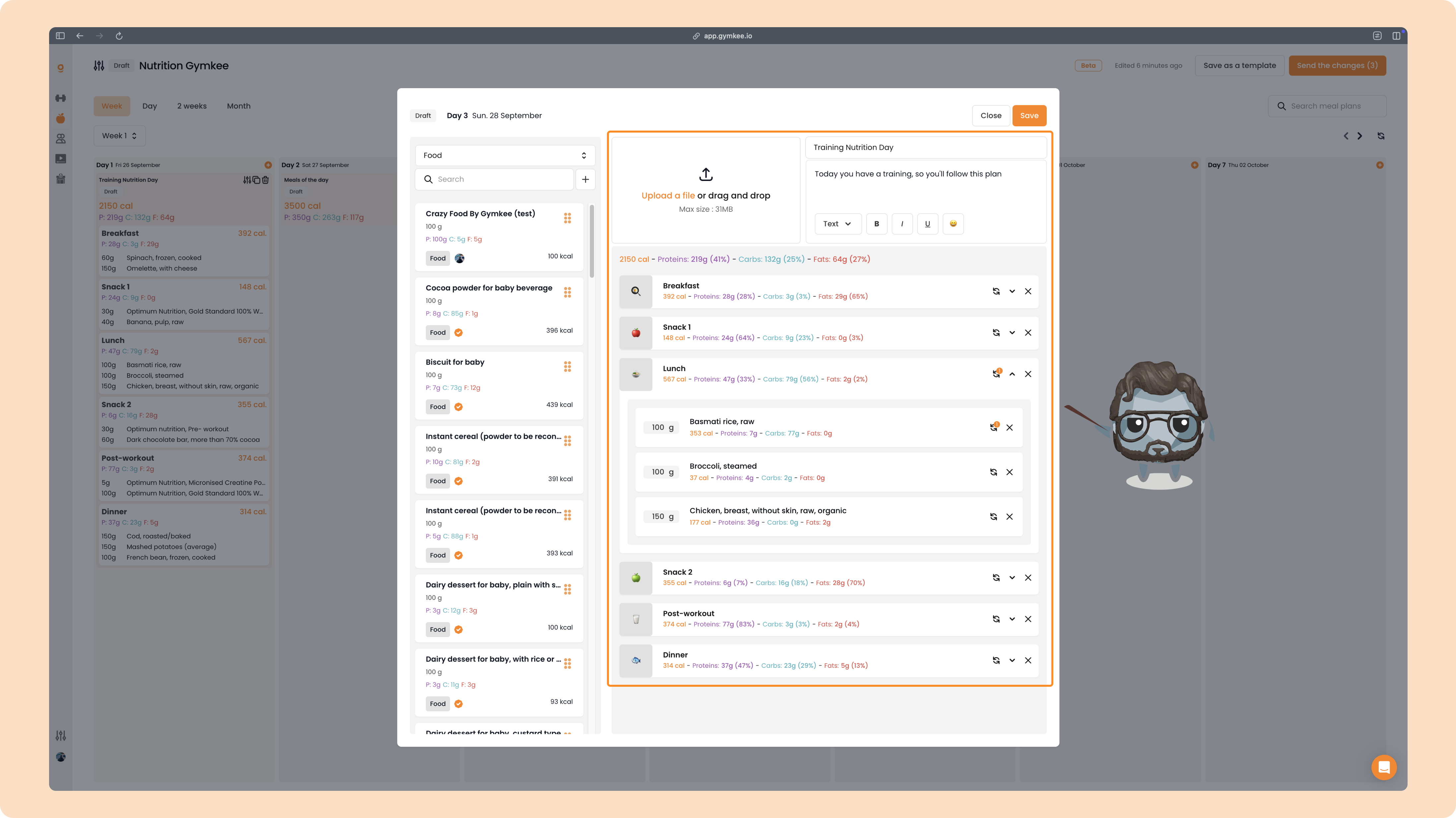 La Nutrition sur Gymkee – Guide complet pour coach sportif — screenshot 55