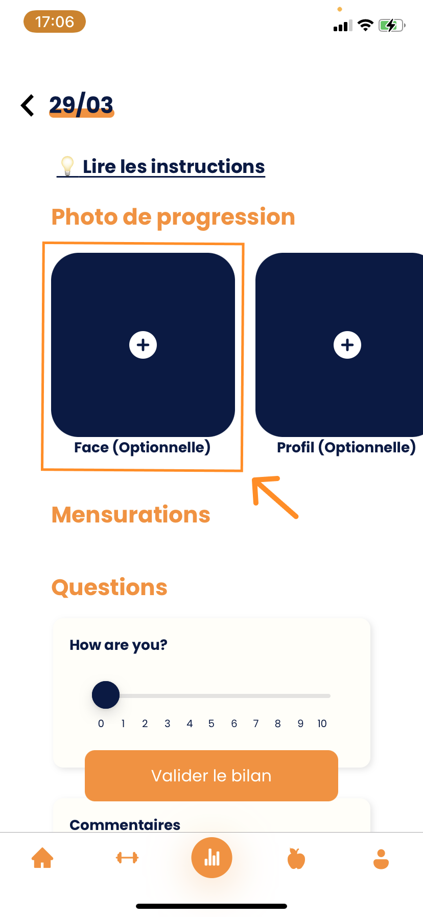 Completar una evaluación en Gymkee — screenshot 6