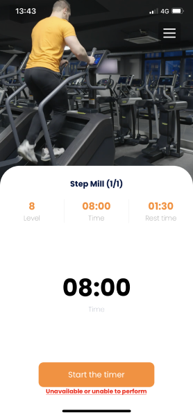 Gymkee에서 운동 완료하기 — screenshot 11