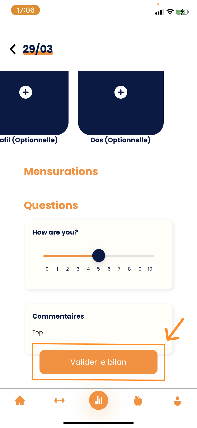 Completar una evaluación en Gymkee — screenshot 8