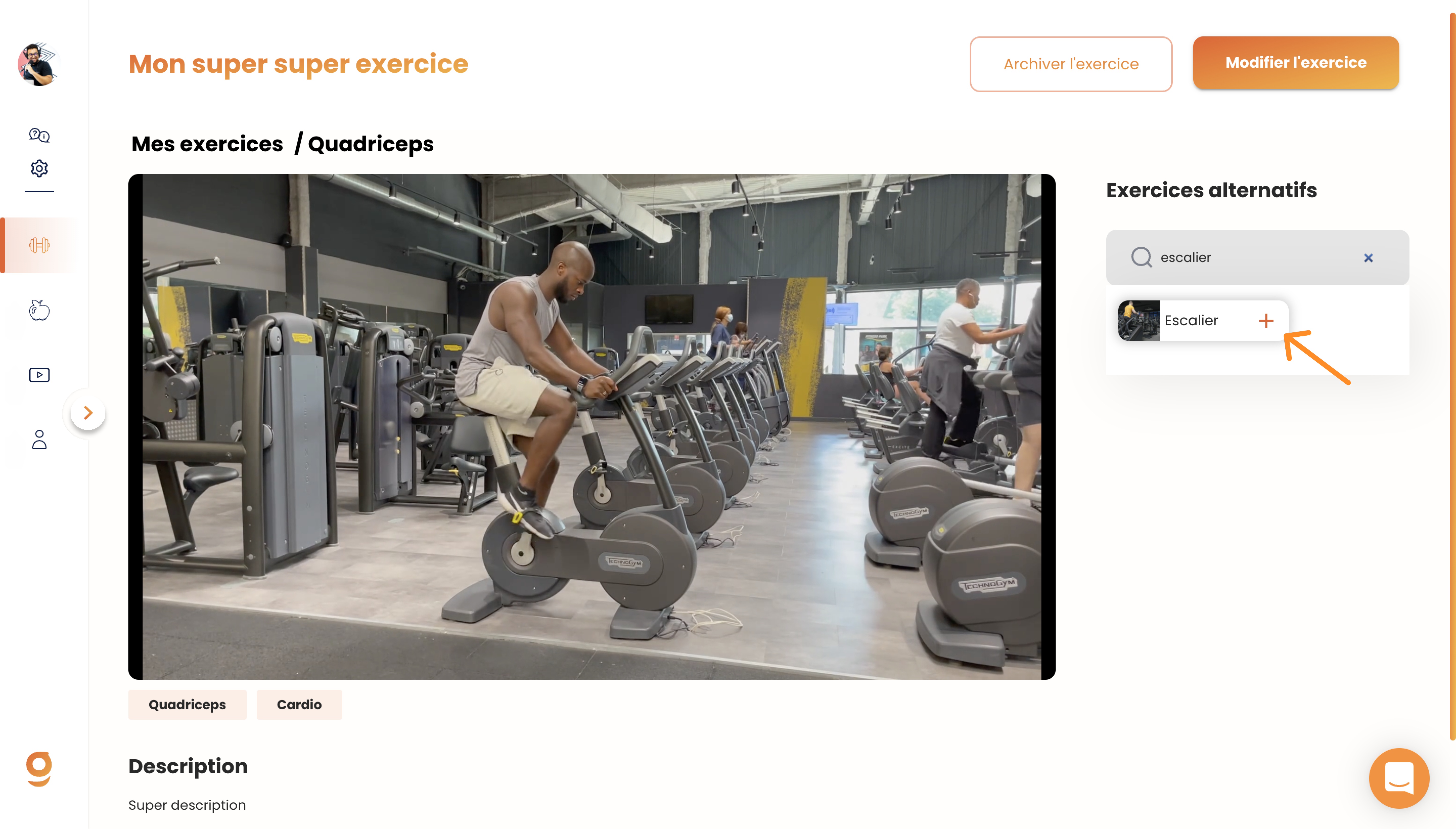 Gymkeeの代替エクササイズ — screenshot 3