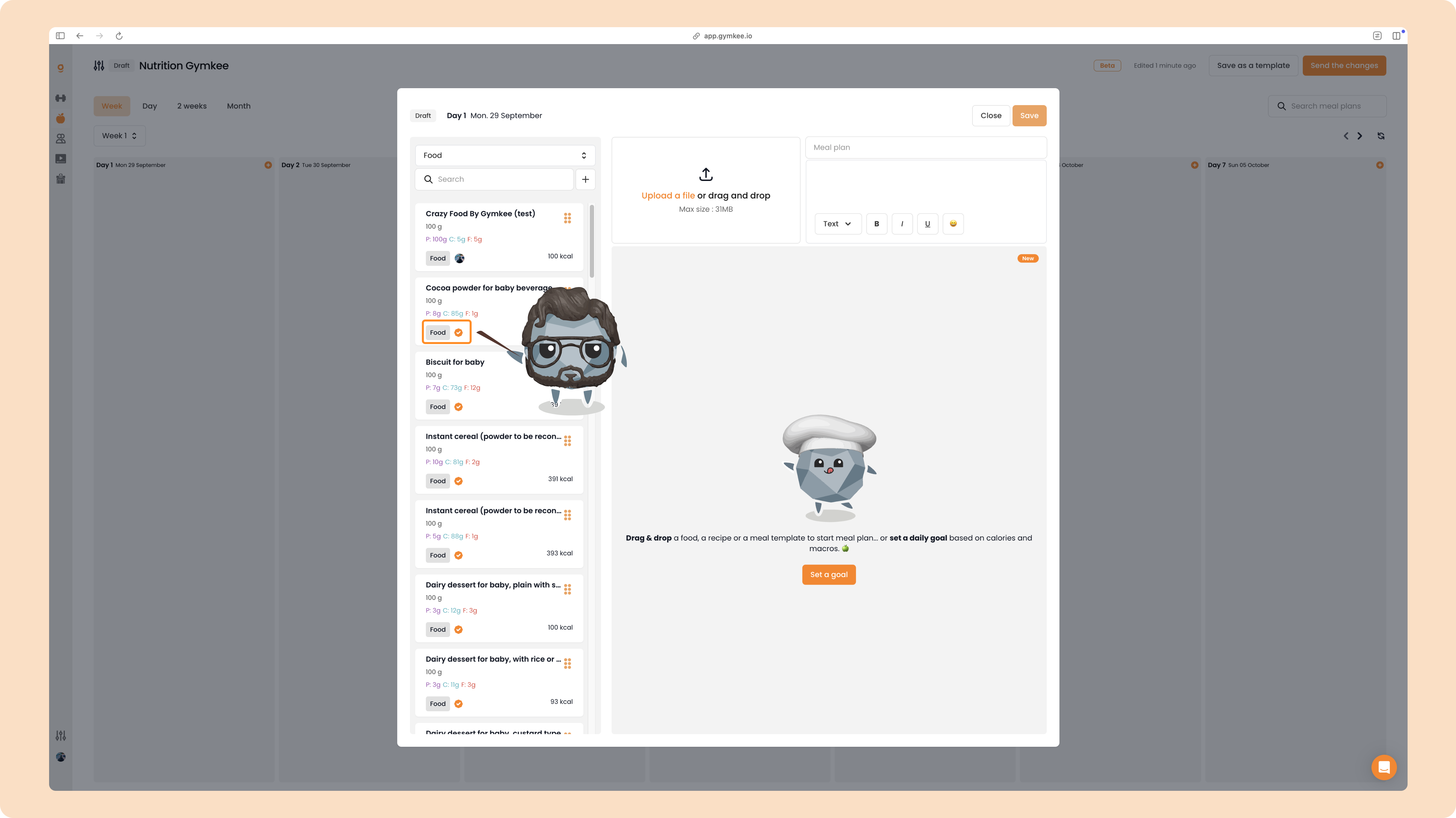 La Nutrition sur Gymkee – Guide complet pour coach sportif — screenshot 12