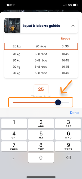Effectuer une séance sur Gymkee — screenshot 28