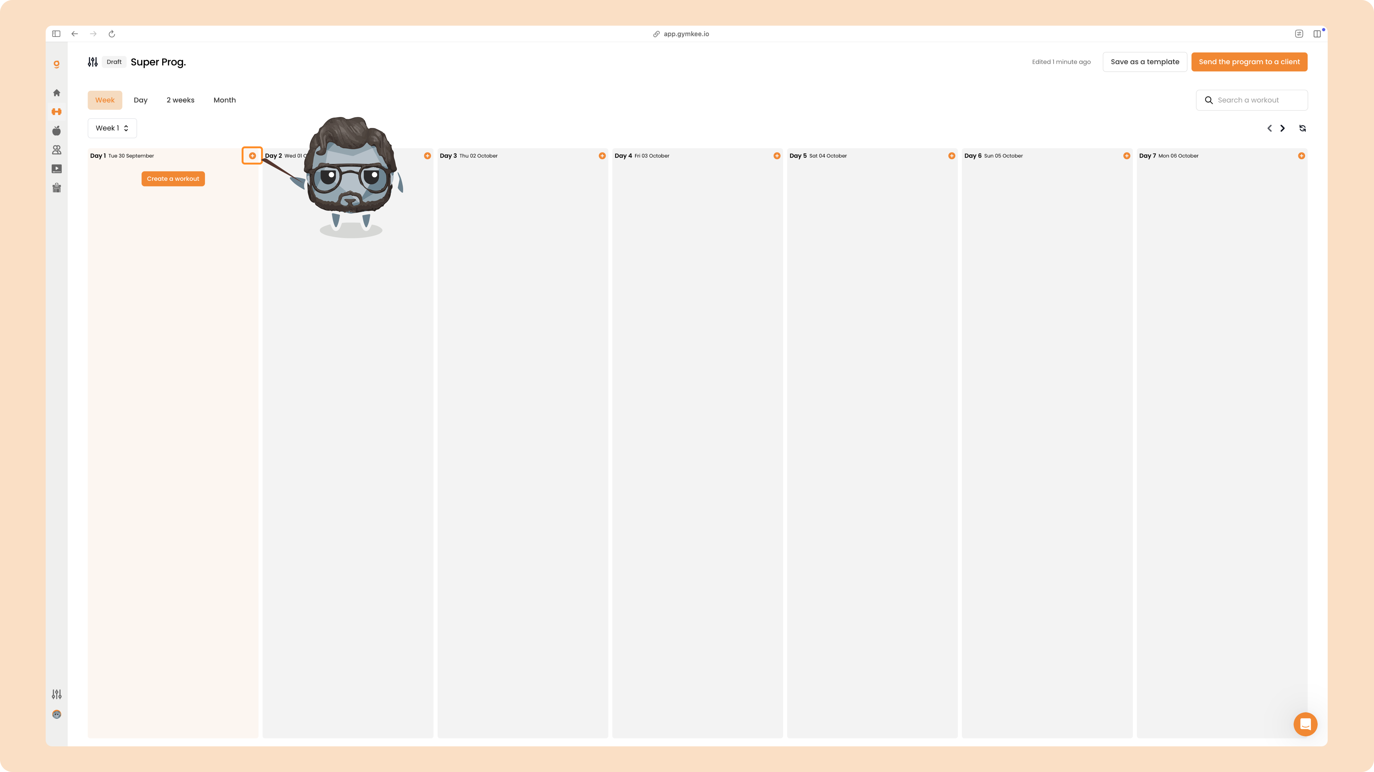 Créer un programme sportif sur Gymkee — screenshot 9