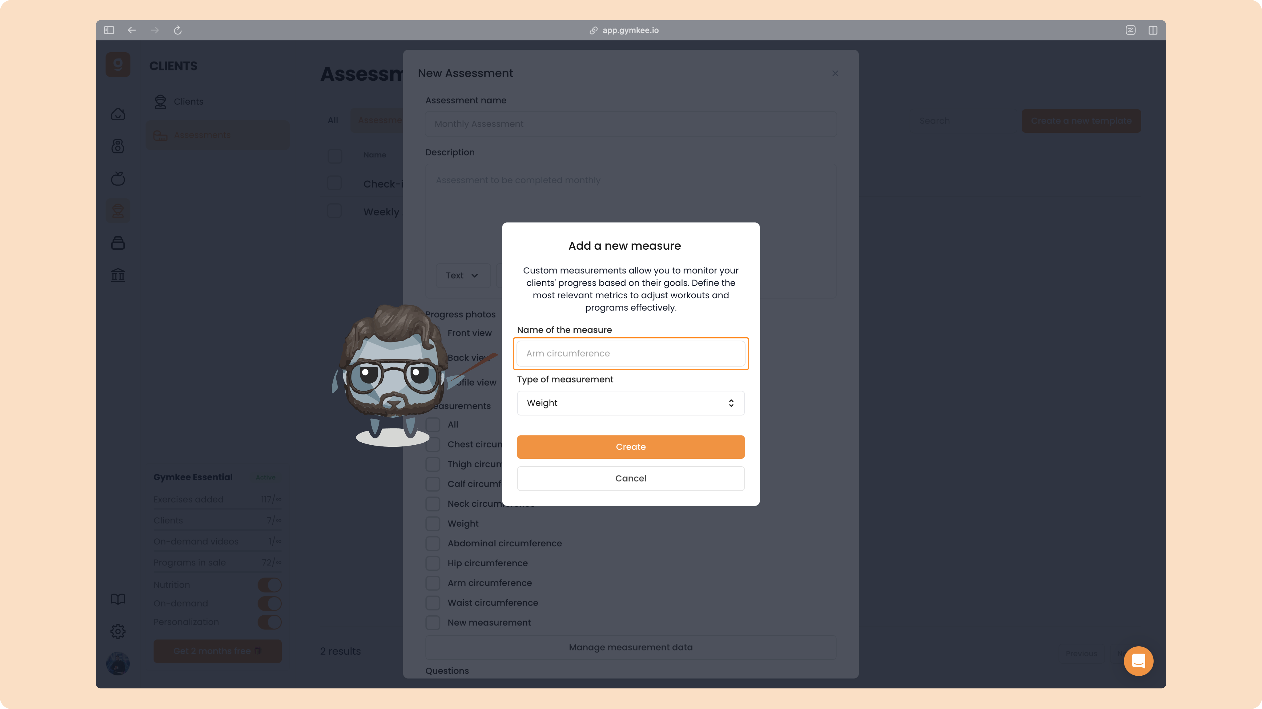 Créer des bilans sur Gymkee — screenshot 11