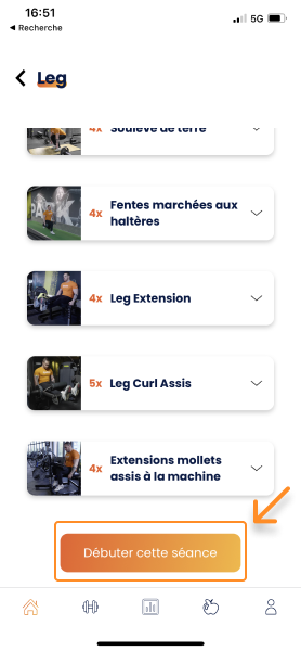 Effectuer une séance sur Gymkee — screenshot 10