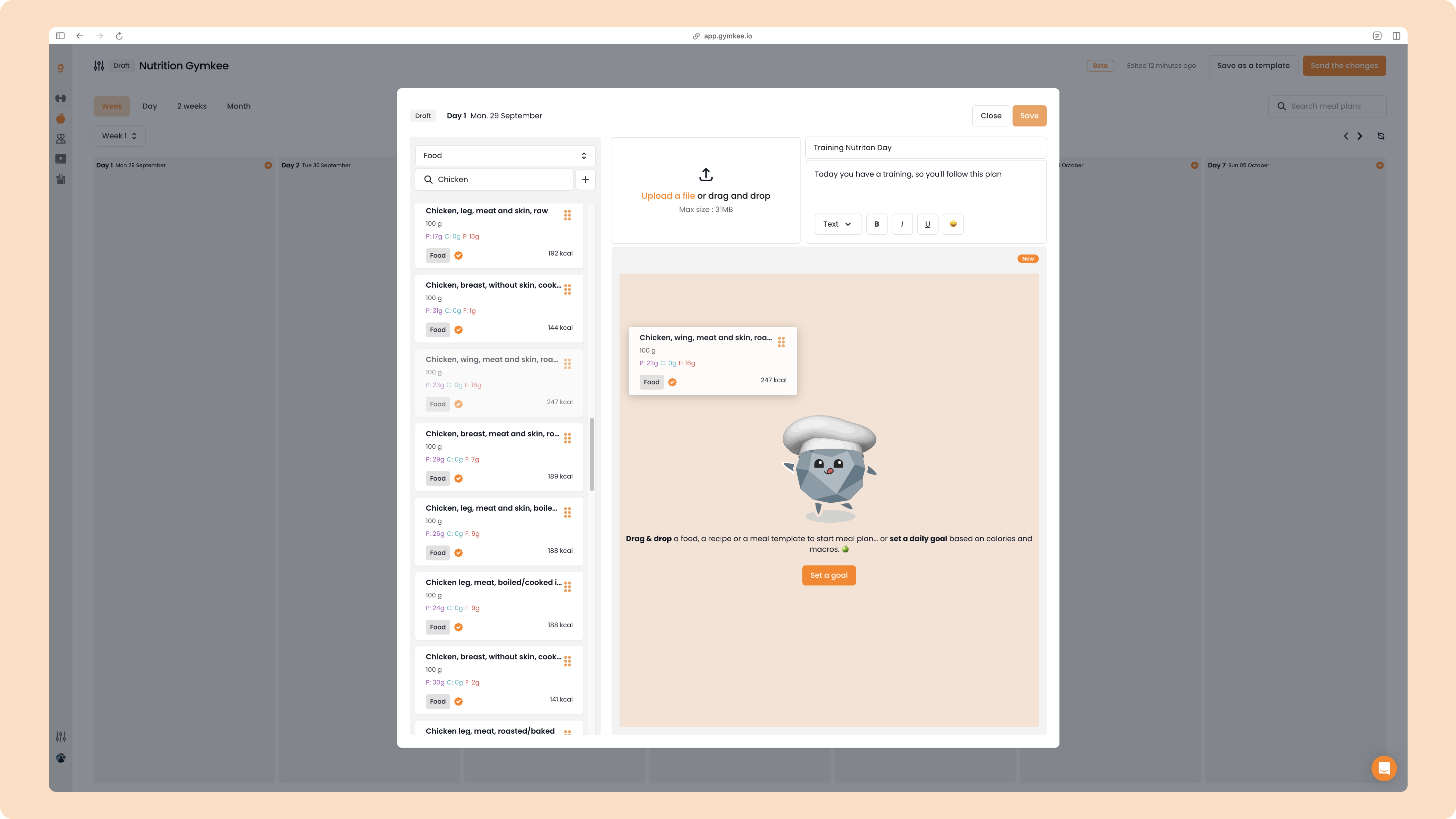 La Nutrition sur Gymkee – Guide complet pour coach sportif — screenshot 19