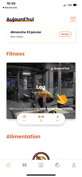 Effectuer une séance sur Gymkee — screenshot 2