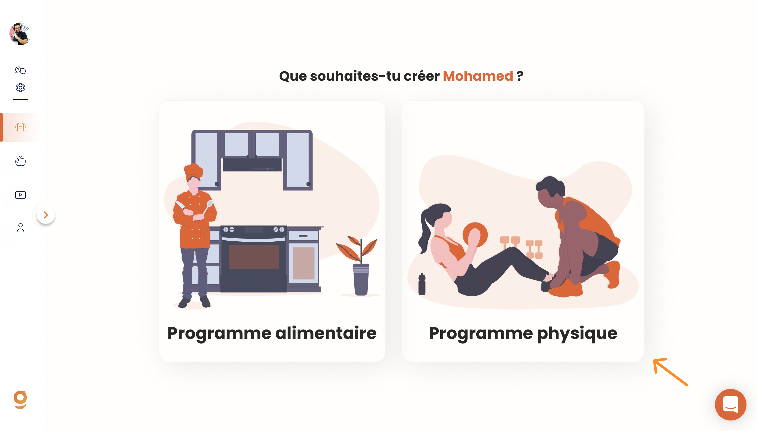 Créer un programme sportif — screenshot 1
