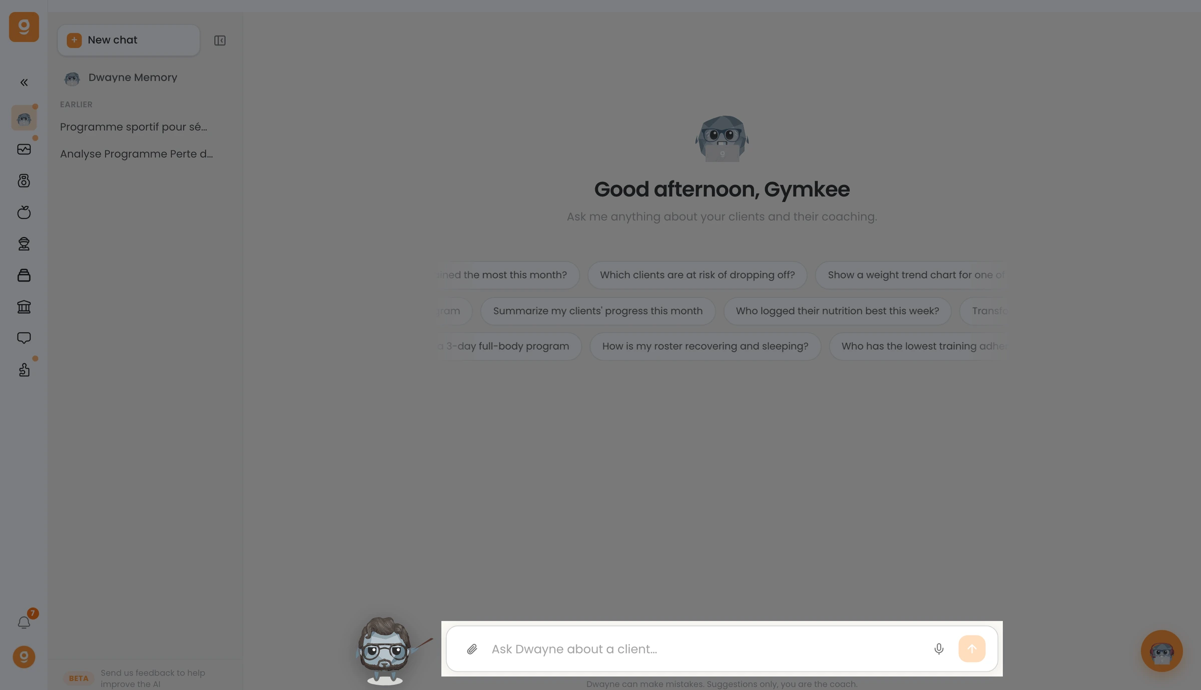 Meet Dwayne: your AI coaching copilot β screenshot 1